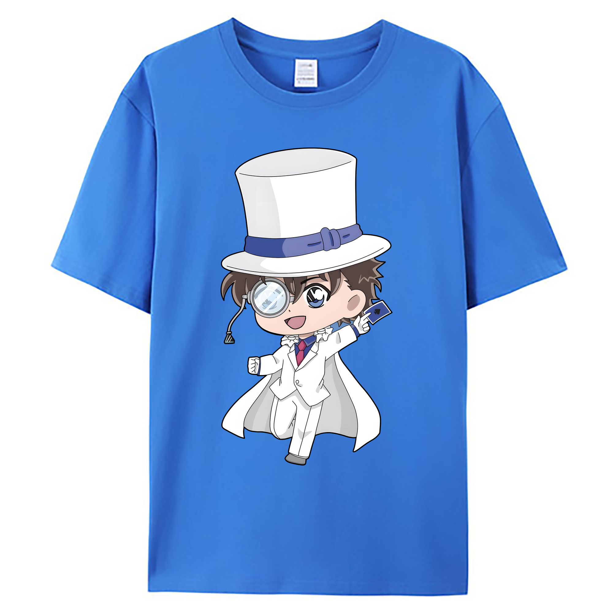 （画像用） 名探偵コナン くろば かいと Detective Conan Kuroba Kaito 綿100％ メンズ半袖Tシャツ｜肌触りやわらか＆通気性