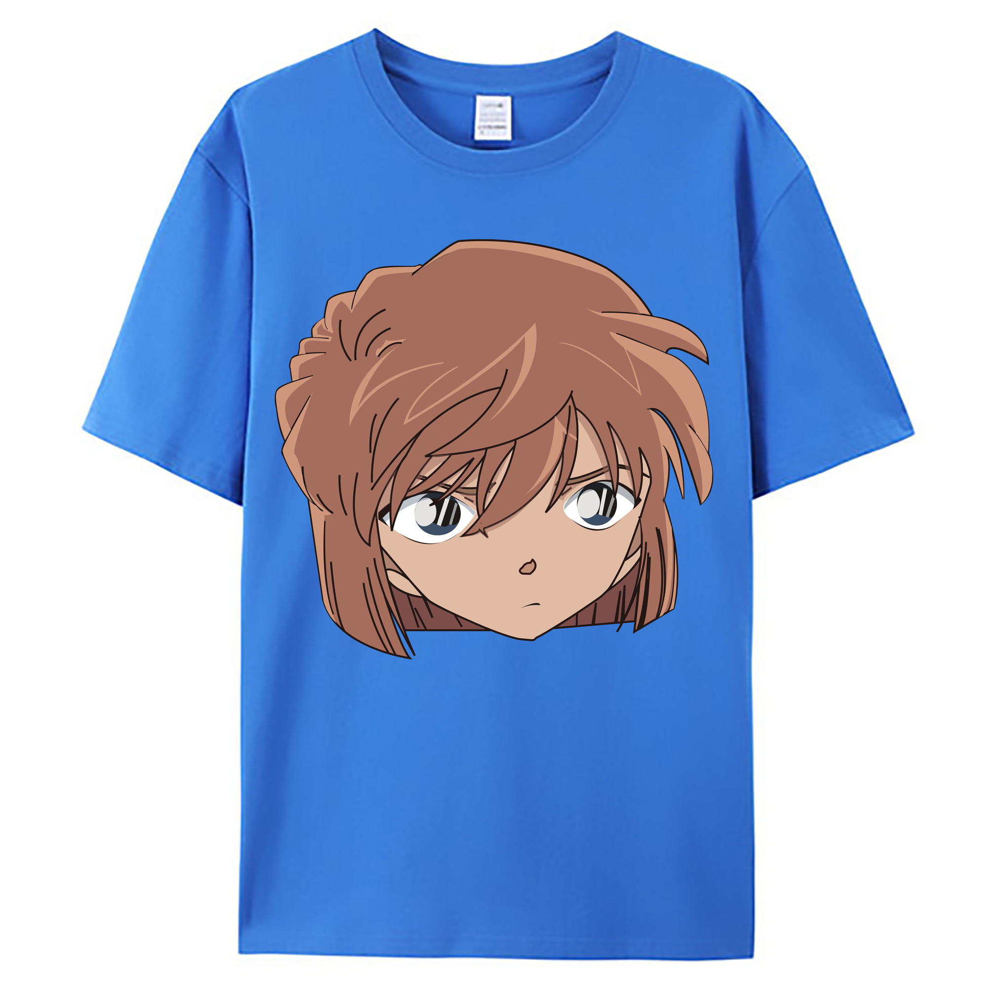 （画像用） 名探偵コナン 灰原 哀 はいばら あい Detective Conan Anita Hailey、Vi Graythorn Haibara Ai 綿100％ メンズ半袖Tシャツ｜肌触りやわらか＆通気性