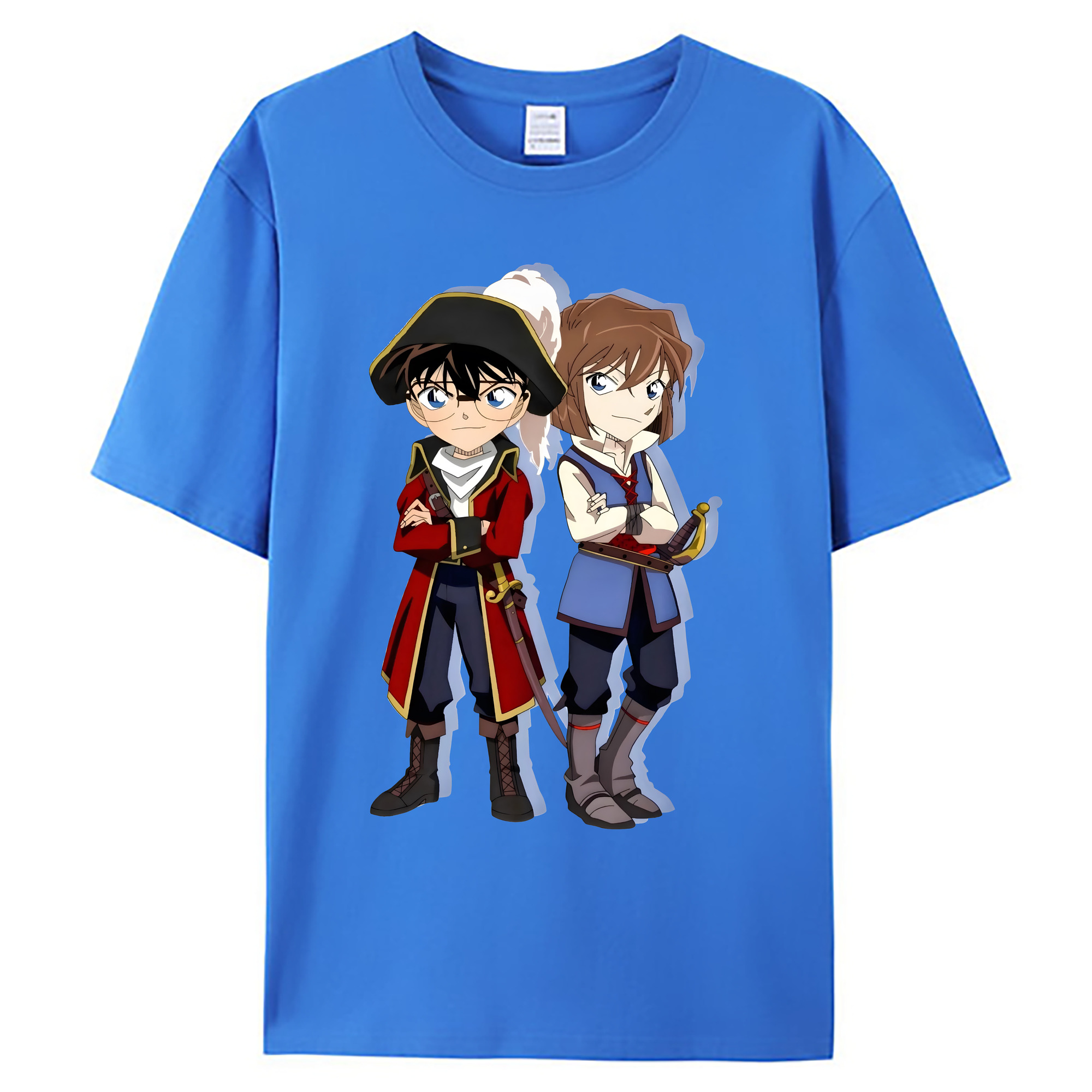 （画像用） 名探偵コナン 灰原 哀 はいばら あい Detective Conan Anita Hailey、Vi Graythorn Haibara Ai 綿100％ メンズ半袖Tシャツ｜肌触りやわらか＆通気性