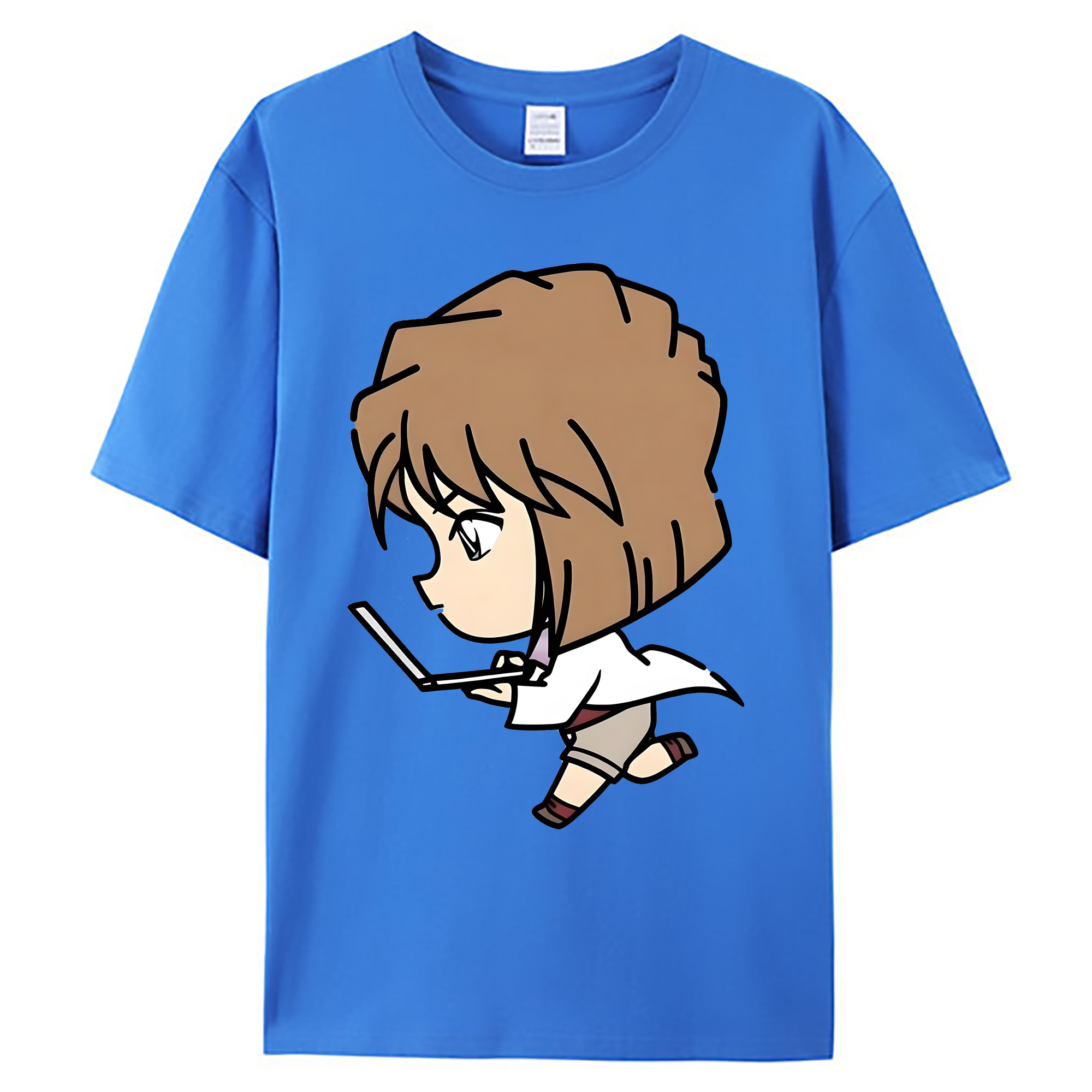 （画像用） 名探偵コナン 灰原 哀 はいばら あい Detective Conan Anita Hailey、Vi Graythorn Haibara Ai 綿100％ メンズ半袖Tシャツ｜肌触りやわらか＆通気性