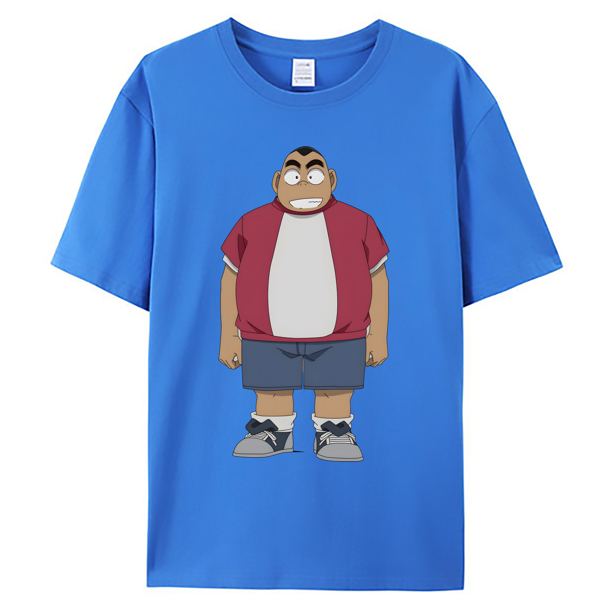 （画像用） 名探偵コナン 小嶋 元太 こじま げんた Detective Conan Kojima Genta 綿100％ メンズ半袖Tシャツ｜肌触りやわらか＆通気性