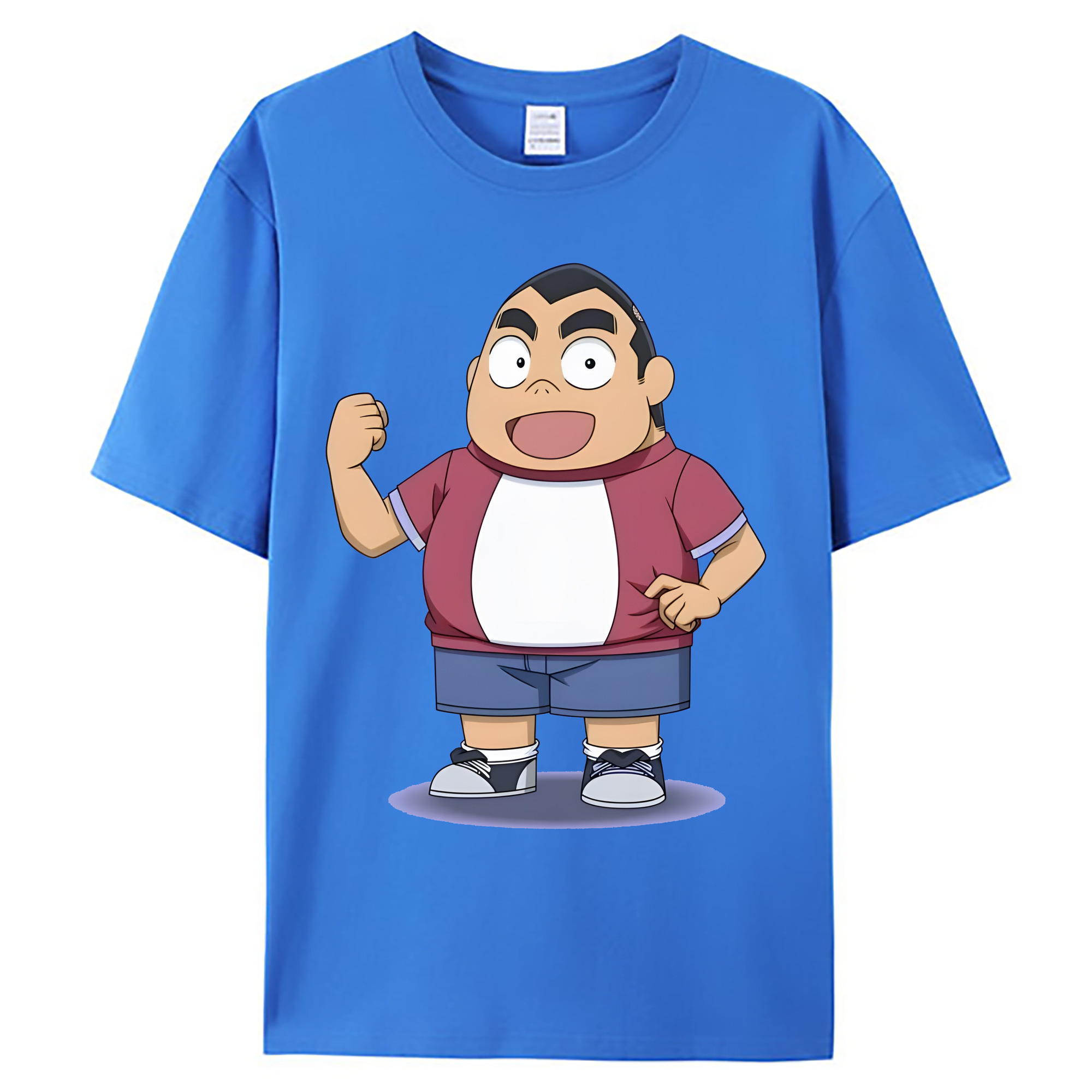 （画像用） 名探偵コナン 小嶋 元太 こじま げんた Detective Conan Kojima Genta 綿100％ メンズ半袖Tシャツ｜肌触りやわらか＆通気性