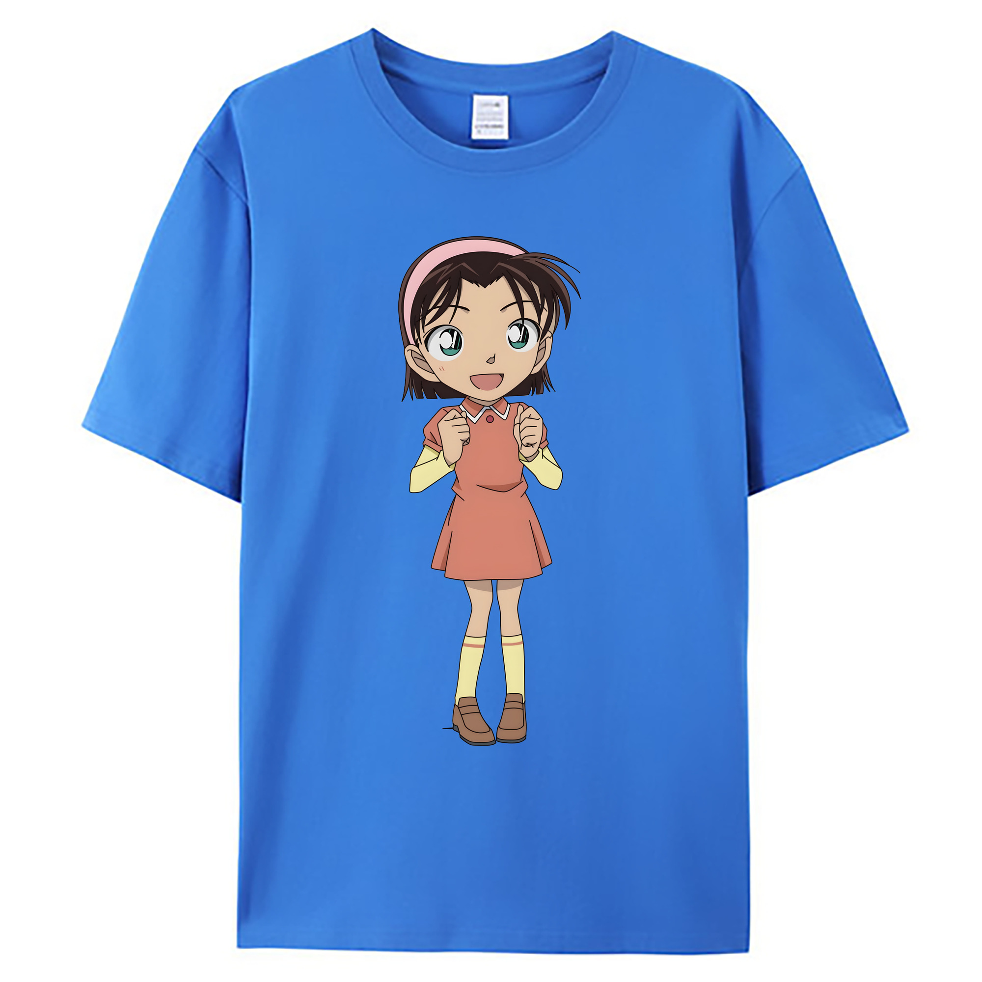 （画像用） 名探偵コナン 吉田 歩美 よしだ あゆみ Detective Conan my Yeager 綿100％ メンズ半袖Tシャツ｜肌触りやわらか＆通気性