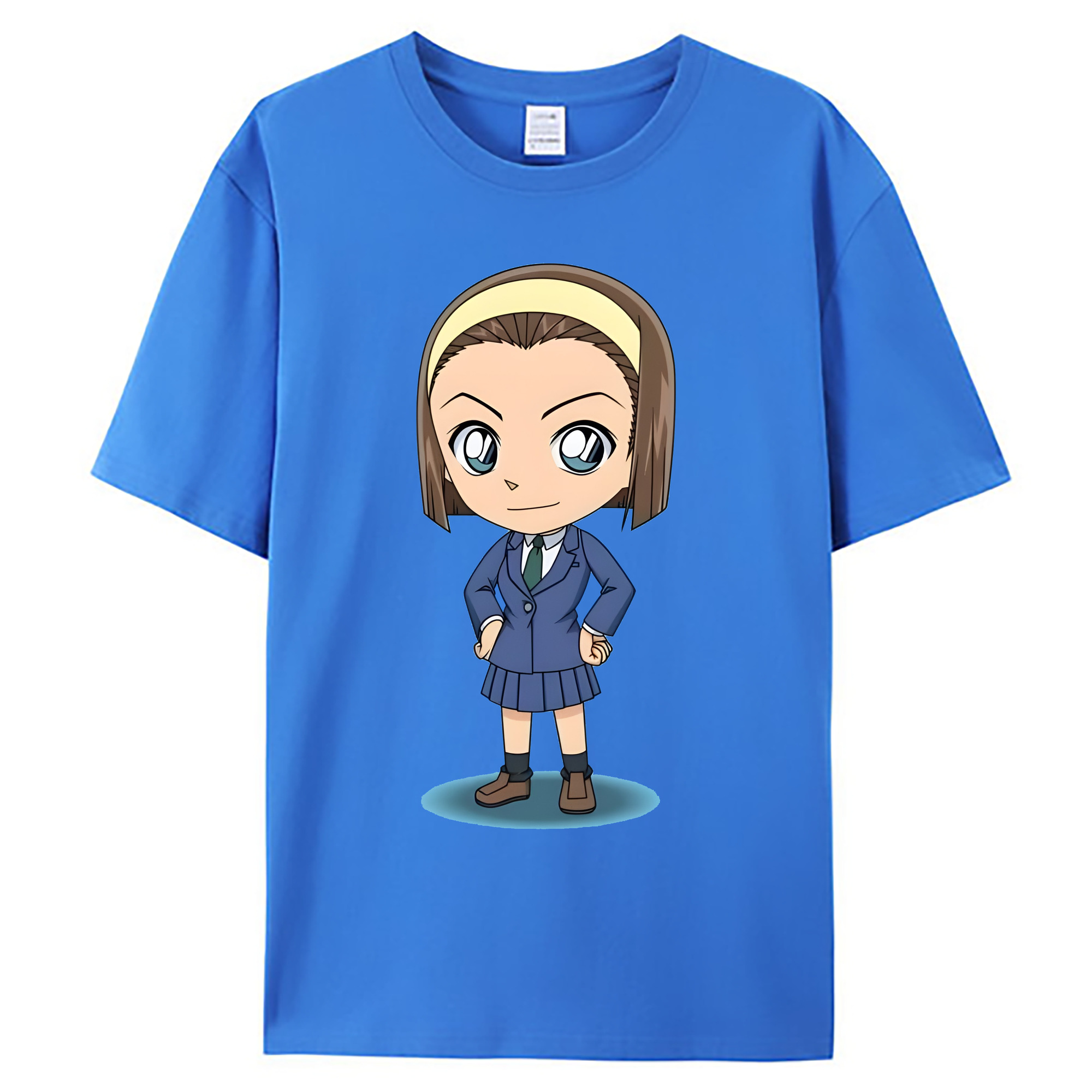 （画像用） 名探偵コナン 吉田 歩美 よしだ あゆみ Detective Conan my Yeager 綿100％ メンズ半袖Tシャツ｜肌触りやわらか＆通気性