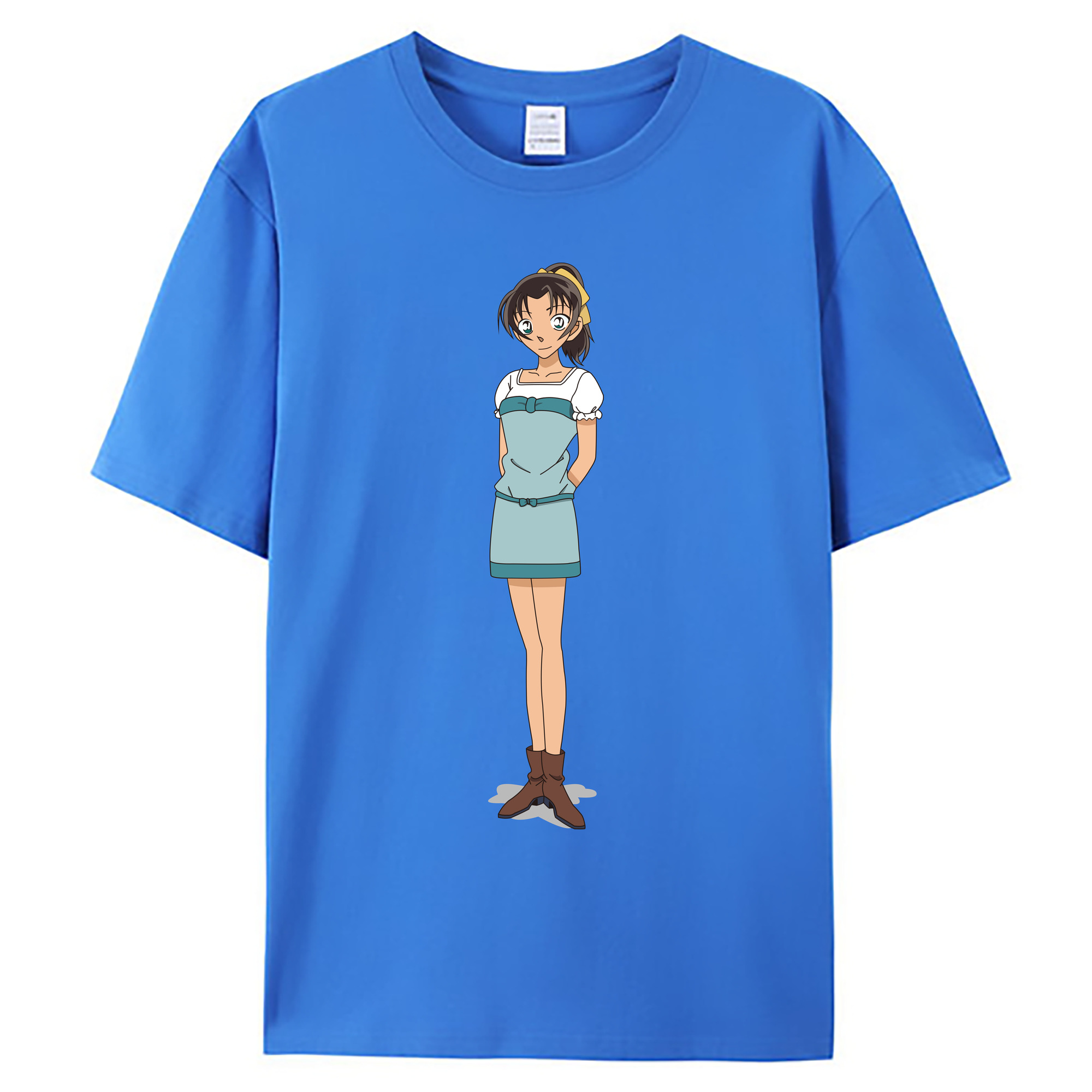 （画像用） 名探偵コナン Detective Conan 綿100％ メンズ半袖Tシャツ｜肌触りやわらか＆通気性