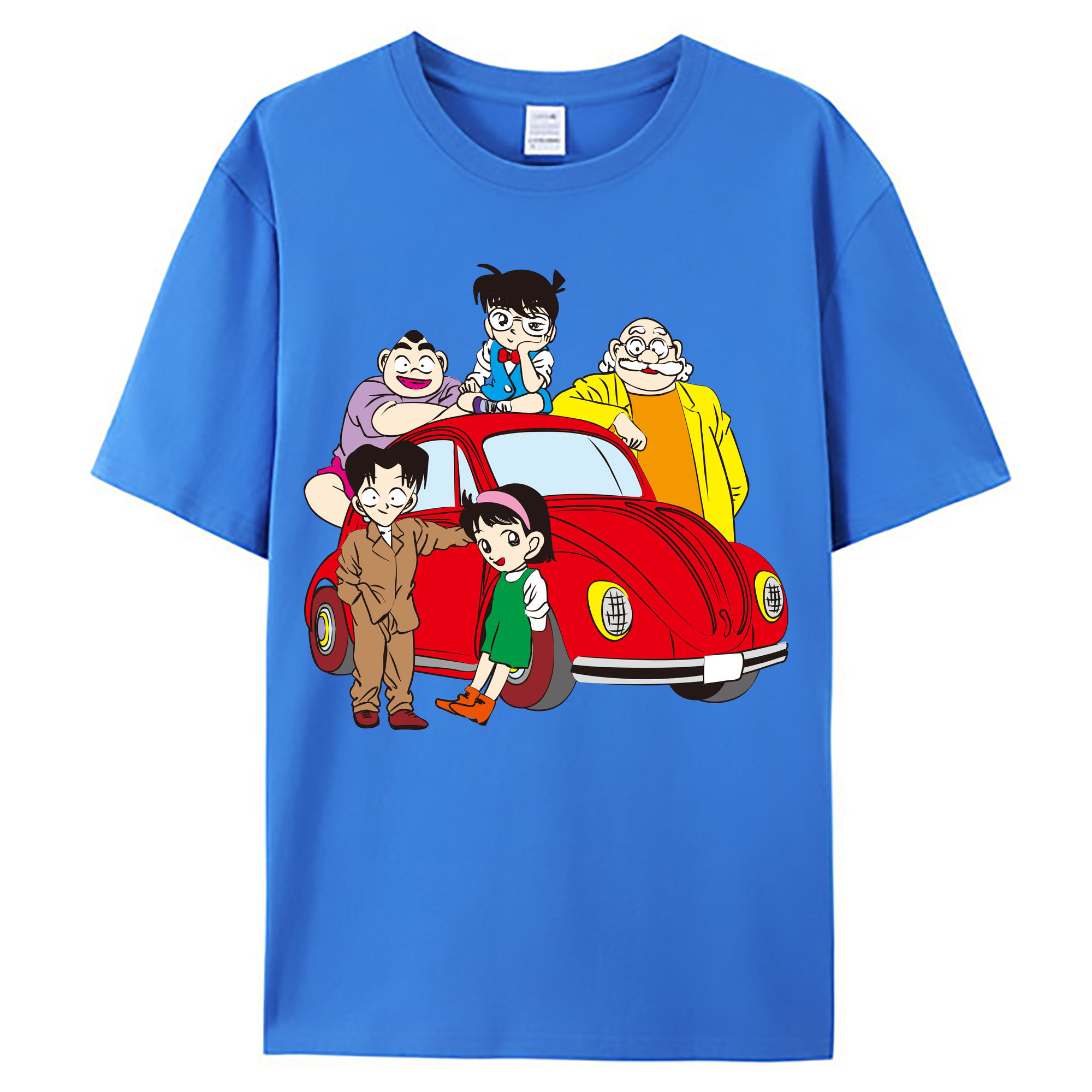 （画像用） 名探偵コナン Detective Conan 綿100％ メンズ半袖Tシャツ｜肌触りやわらか＆通気性