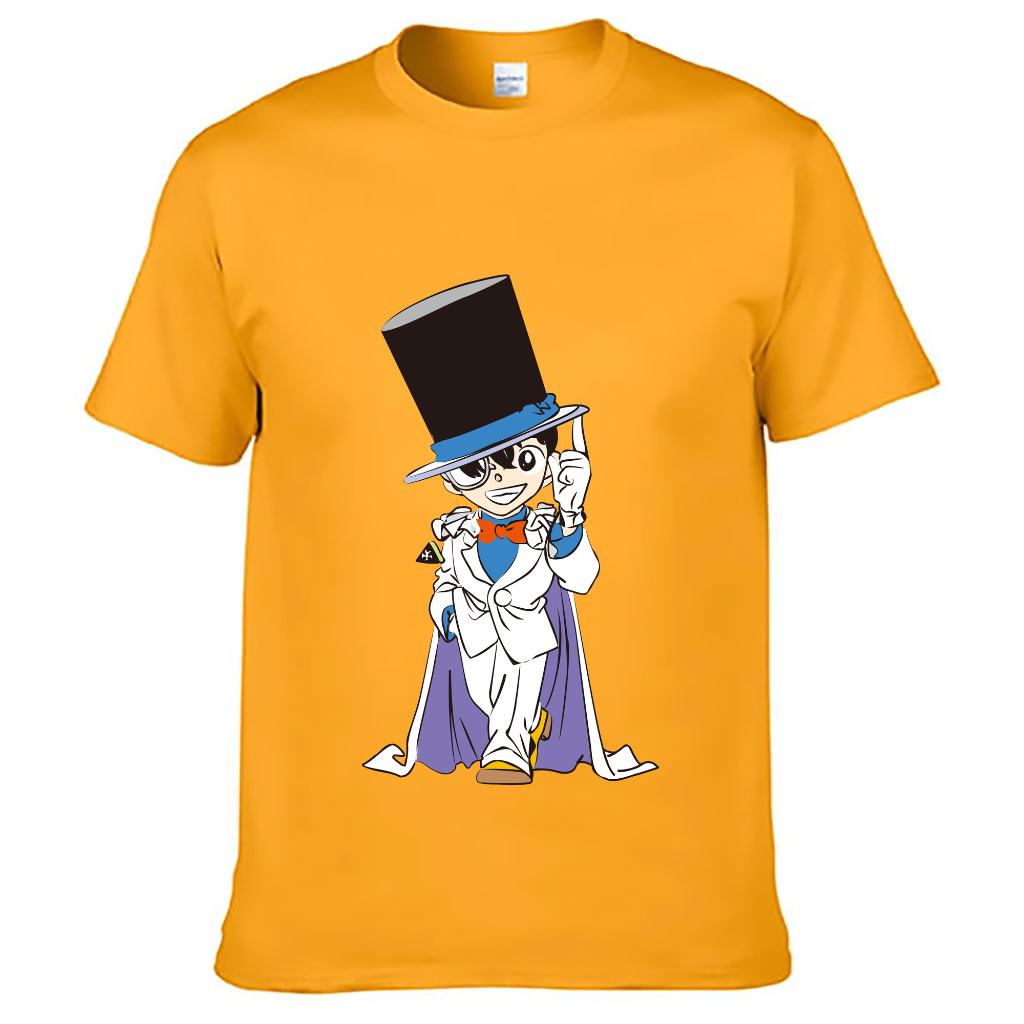 （画像用） 名探偵コナン 江戸川 コナン Detective Conan Conan Edogawa 綿100％ メンズ半袖Tシャツ｜肌触りやわらか＆通気性