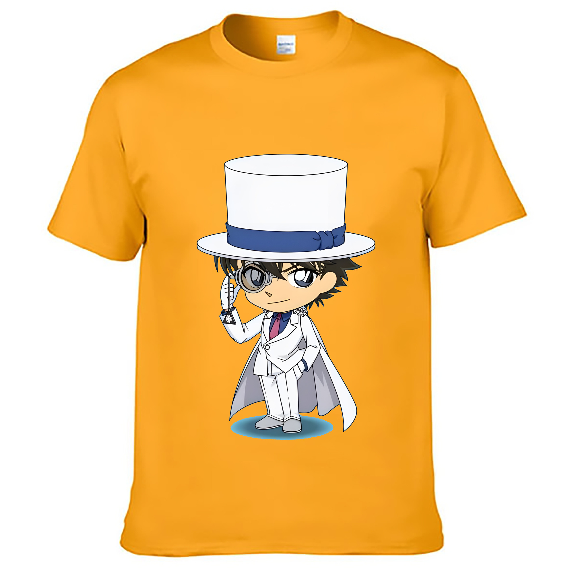（画像用） 名探偵コナン くろば かいと Detective Conan Kuroba Kaito 綿100％ メンズ半袖Tシャツ｜肌触りやわらか＆通気性