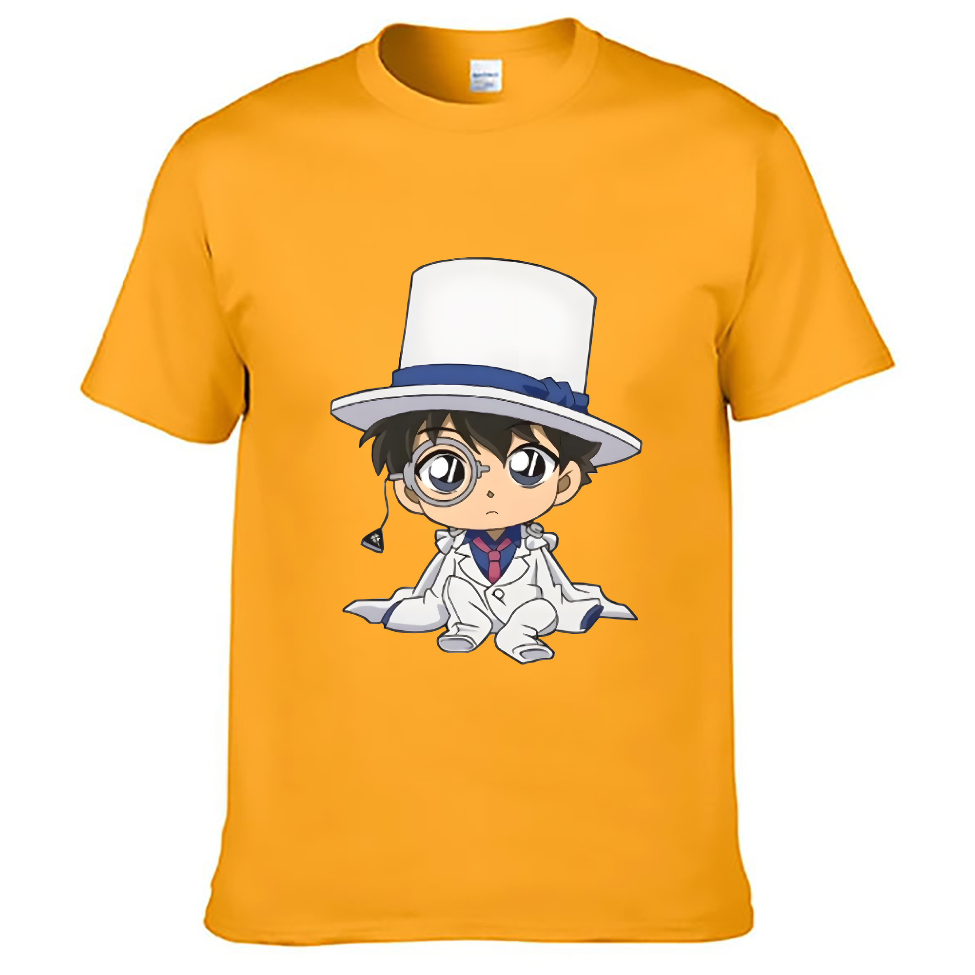 （画像用） 名探偵コナン くろば かいと Detective Conan Kuroba Kaito 綿100％ メンズ半袖Tシャツ｜肌触りやわらか＆通気性