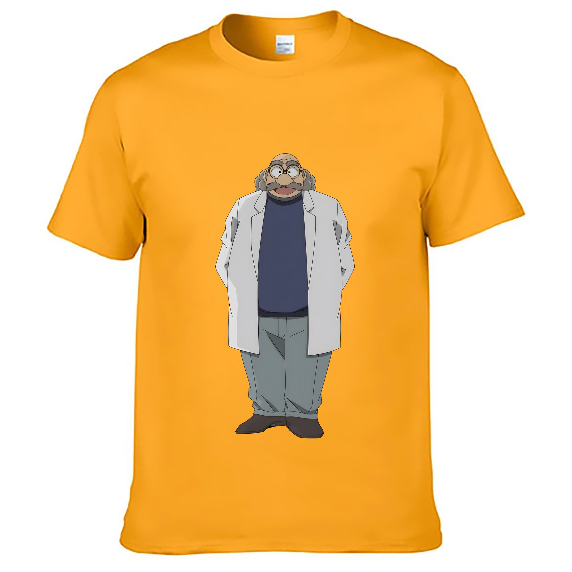 （画像用） 名探偵コナン あがさ ひろし Detective Conan Agasa Hiroshi 綿100％ メンズ半袖Tシャツ｜肌触りやわらか＆通気性