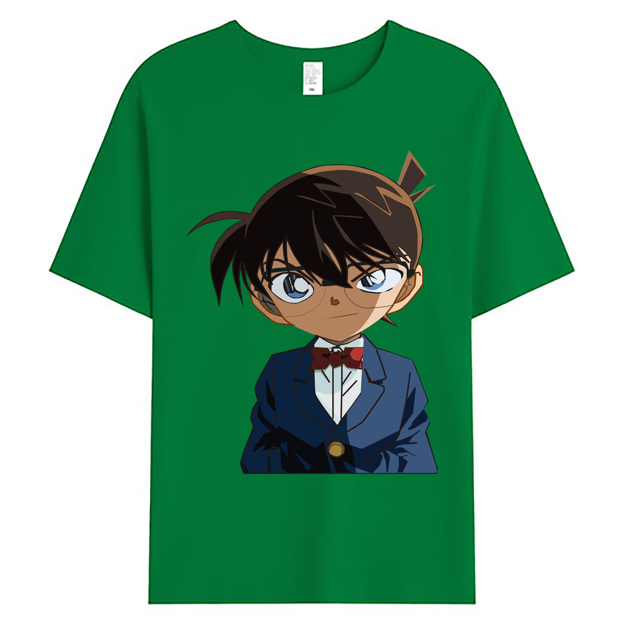 （画像用） 名探偵コナン 江戸川 コナン Detective Conan Conan Edogawa 綿100％ メンズ半袖Tシャツ｜肌触りやわらか＆通気性