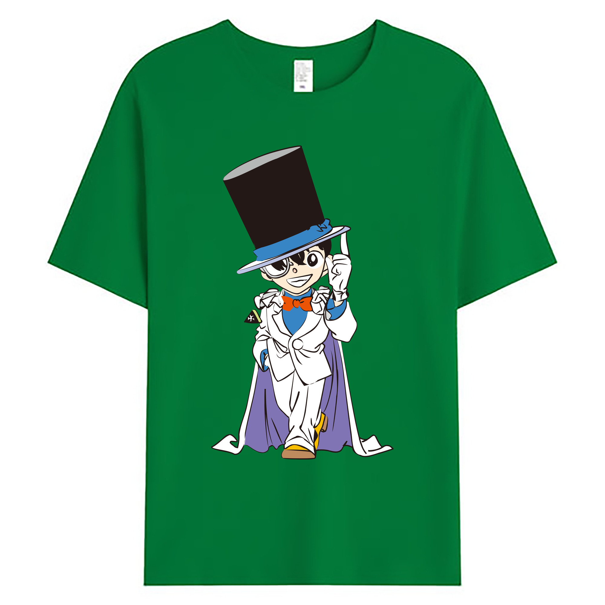 （画像用） 名探偵コナン 江戸川 コナン Detective Conan Conan Edogawa 綿100％ メンズ半袖Tシャツ｜肌触りやわらか＆通気性