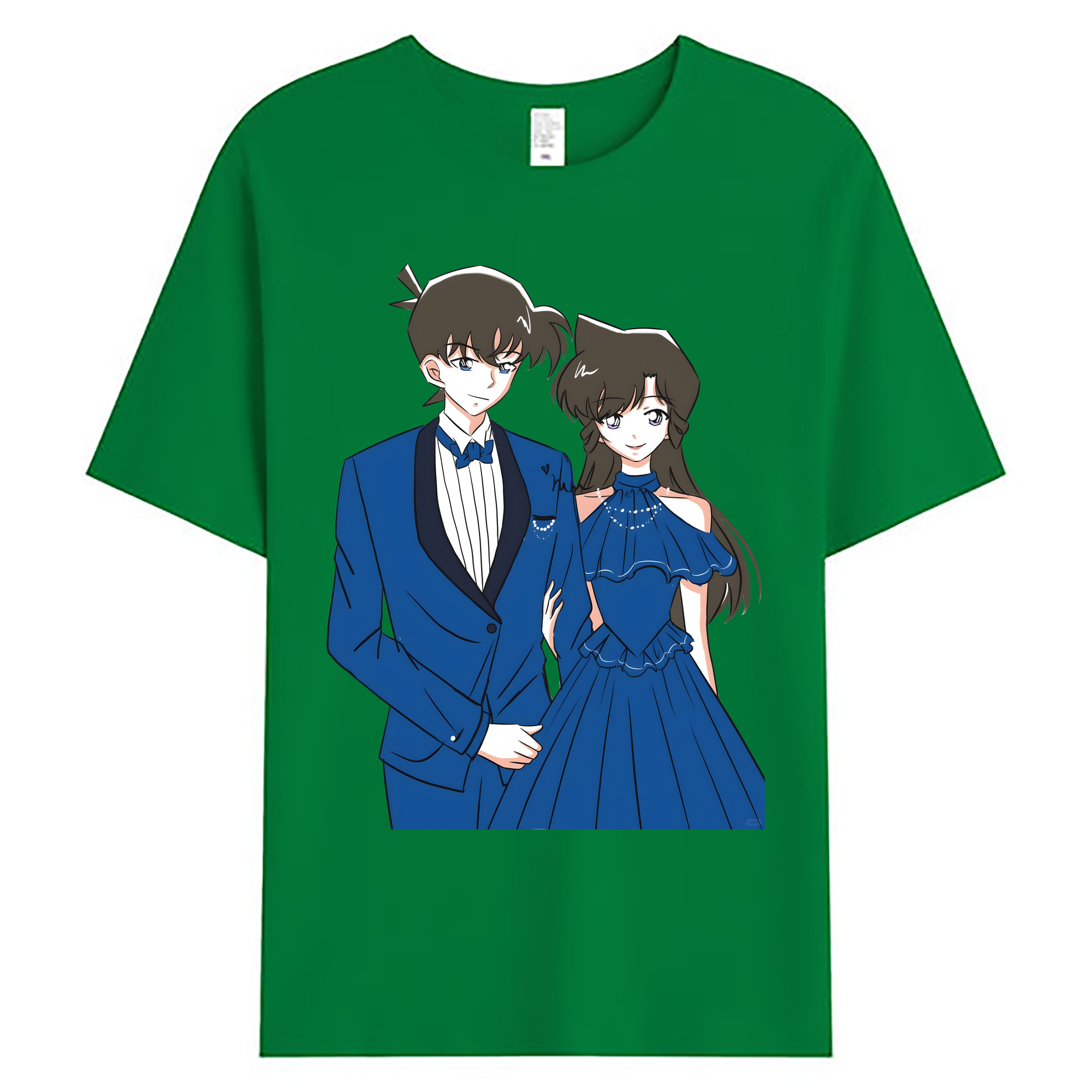 （画像用） 名探偵コナン 江戸川 コナン Detective Conan Conan Edogawa 綿100％ メンズ半袖Tシャツ｜肌触りやわらか＆通気性