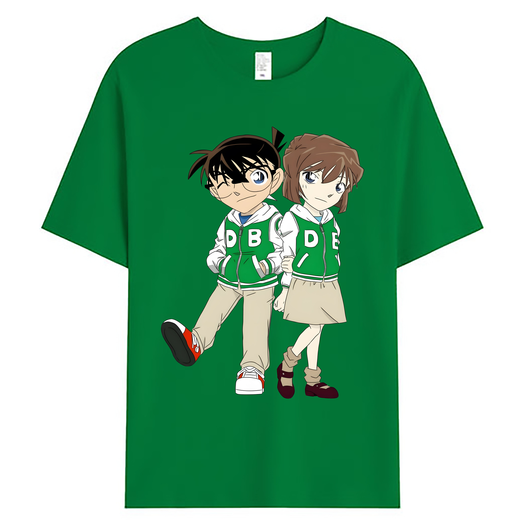 （画像用） 名探偵コナン 江戸川 コナン Detective Conan Conan Edogawa 綿100％ メンズ半袖Tシャツ｜肌触りやわらか＆通気性