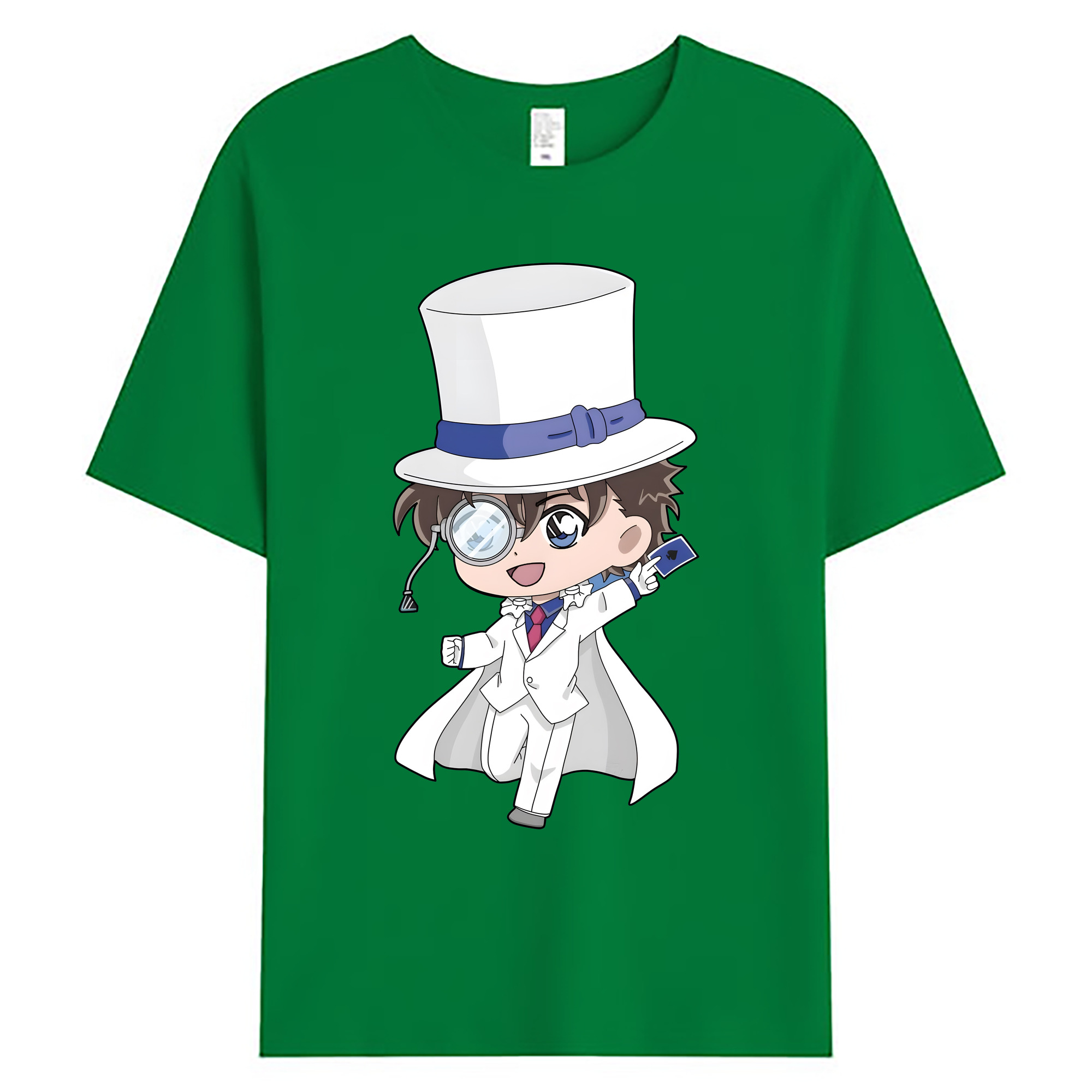 （画像用） 名探偵コナン くろば かいと Detective Conan Kuroba Kaito 綿100％ メンズ半袖Tシャツ｜肌触りやわらか＆通気性