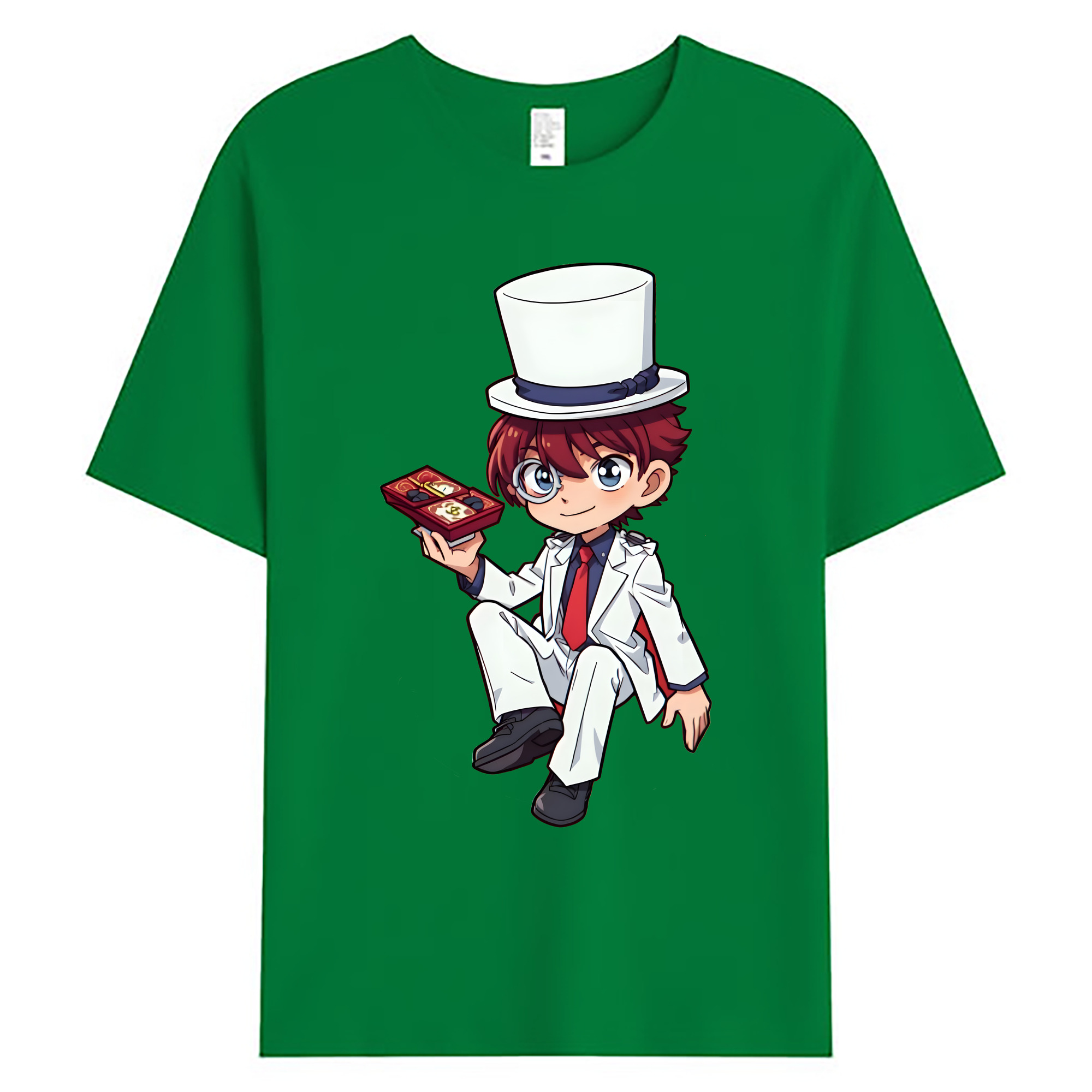 （画像用） 名探偵コナン くろば かいと Detective Conan Kuroba Kaito 綿100％ メンズ半袖Tシャツ｜肌触りやわらか＆通気性