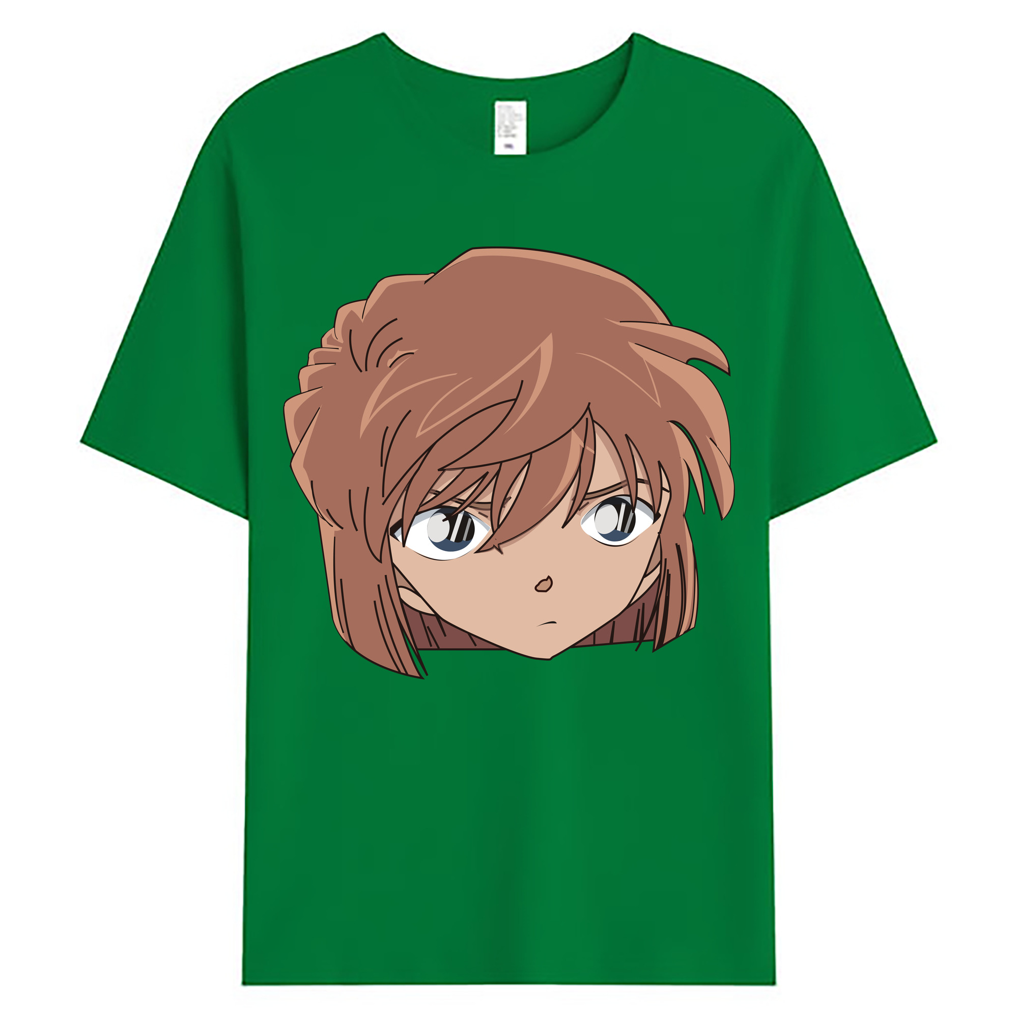 （画像用） 名探偵コナン 灰原 哀 はいばら あい Detective Conan Anita Hailey、Vi Graythorn Haibara Ai 綿100％ メンズ半袖Tシャツ｜肌触りやわらか＆通気性