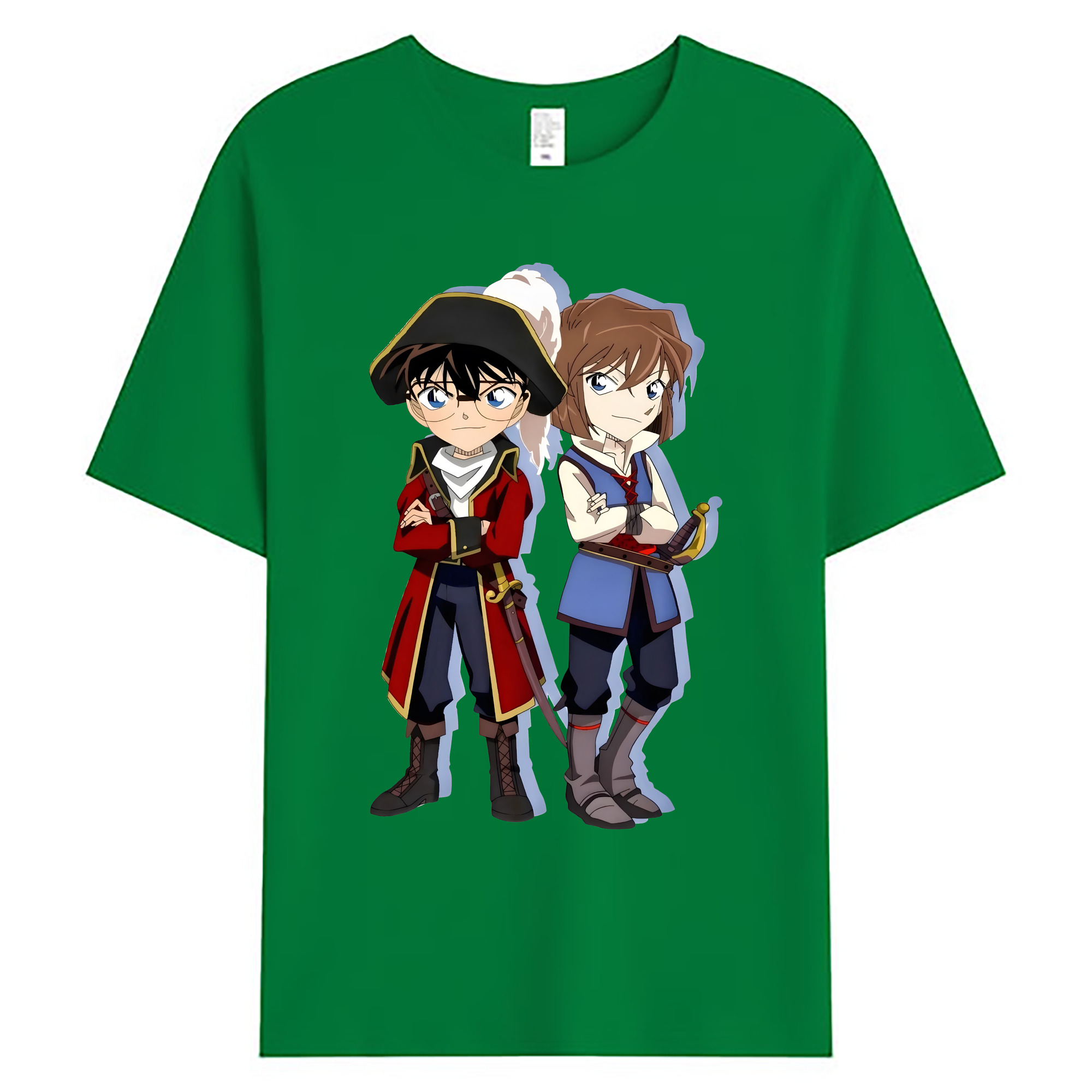 （画像用） 名探偵コナン 灰原 哀 はいばら あい Detective Conan Anita Hailey、Vi Graythorn Haibara Ai 綿100％ メンズ半袖Tシャツ｜肌触りやわらか＆通気性