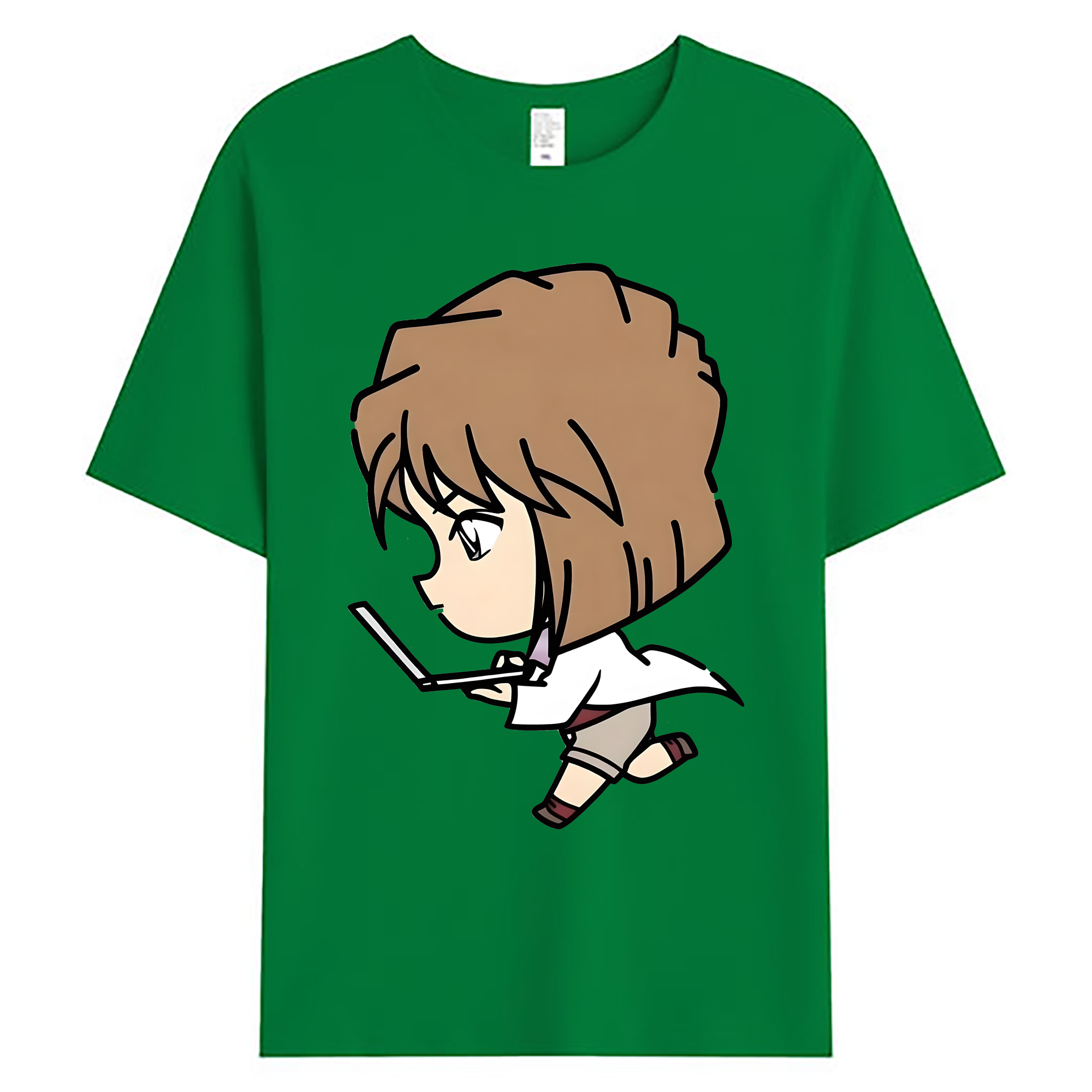 （画像用） 名探偵コナン 灰原 哀 はいばら あい Detective Conan Anita Hailey、Vi Graythorn Haibara Ai 綿100％ メンズ半袖Tシャツ｜肌触りやわらか＆通気性