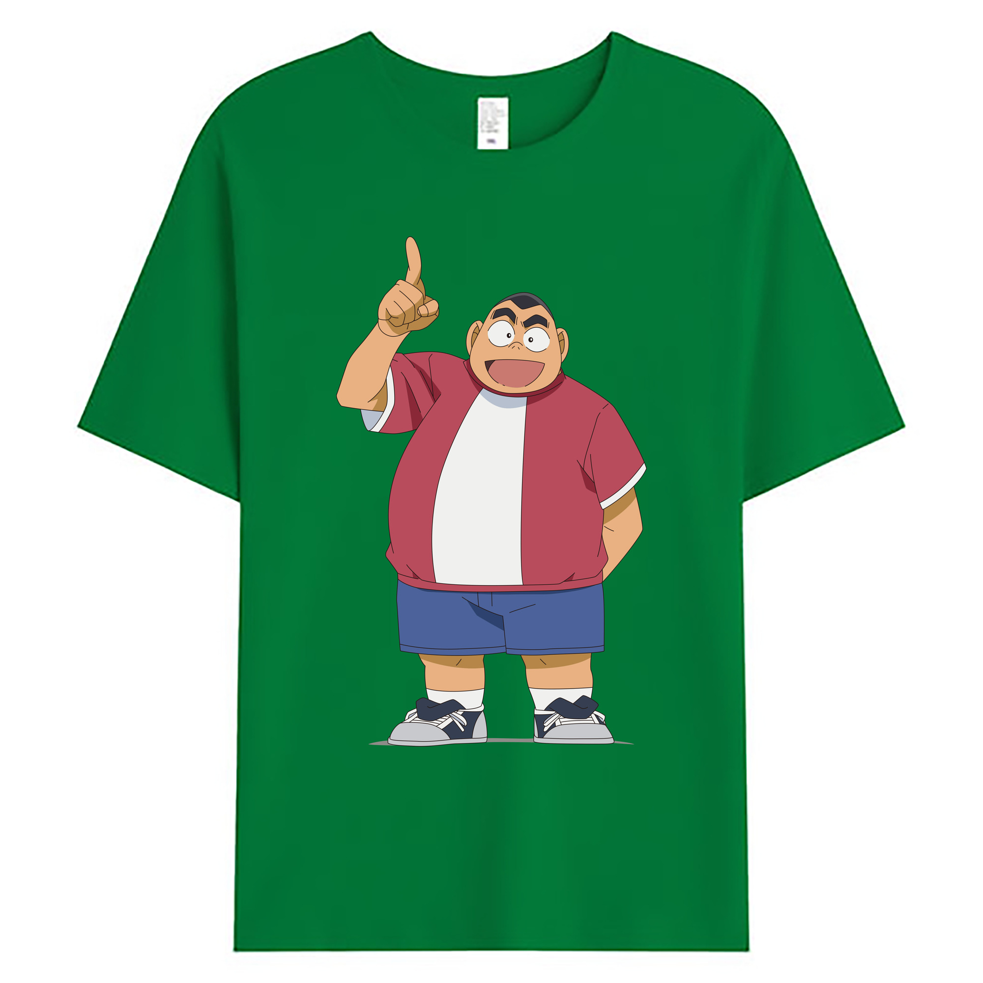 （画像用） 名探偵コナン 小嶋 元太 こじま げんた Detective Conan Kojima Genta 綿100％ メンズ半袖Tシャツ｜肌触りやわらか＆通気性