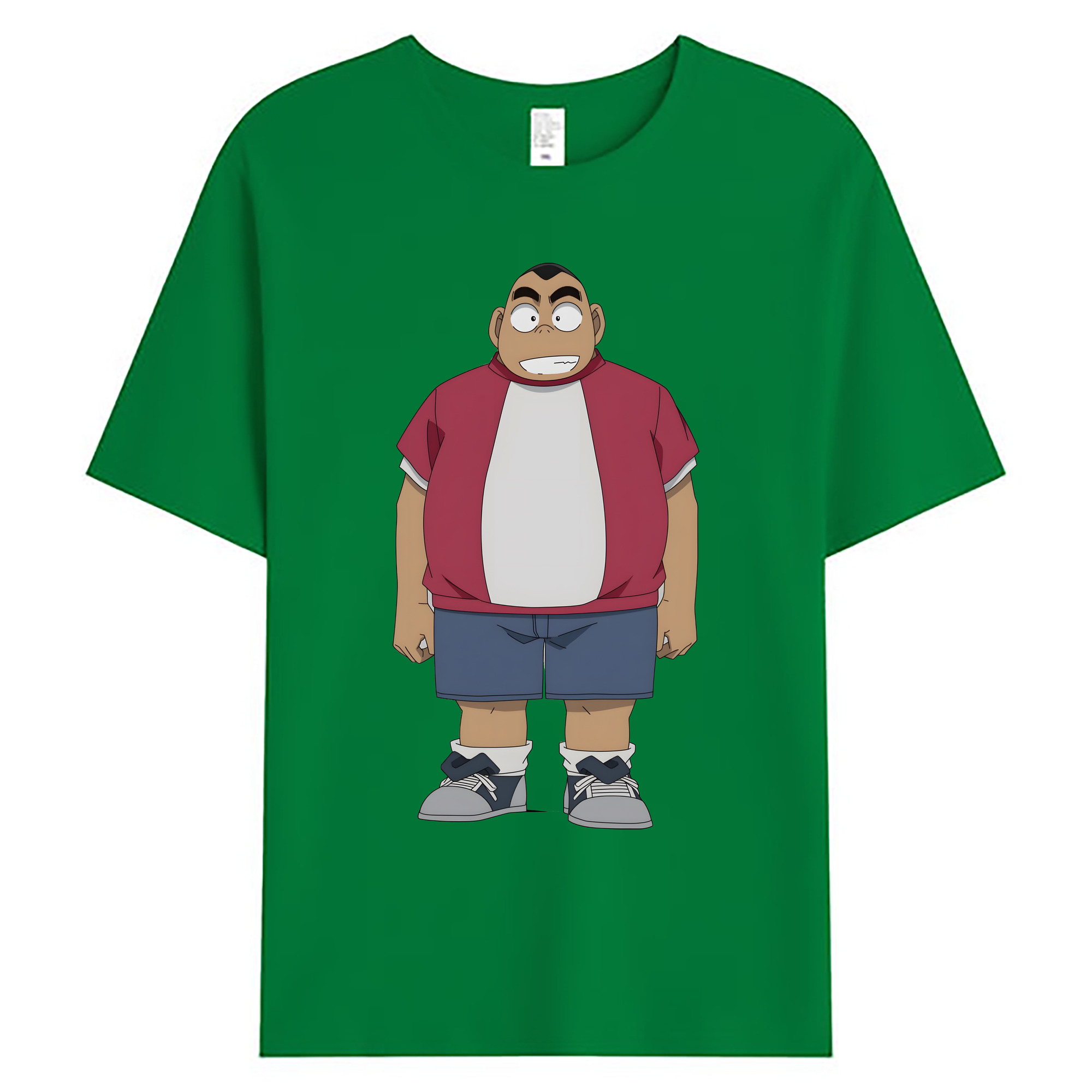 （画像用） 名探偵コナン 小嶋 元太 こじま げんた Detective Conan Kojima Genta 綿100％ メンズ半袖Tシャツ｜肌触りやわらか＆通気性