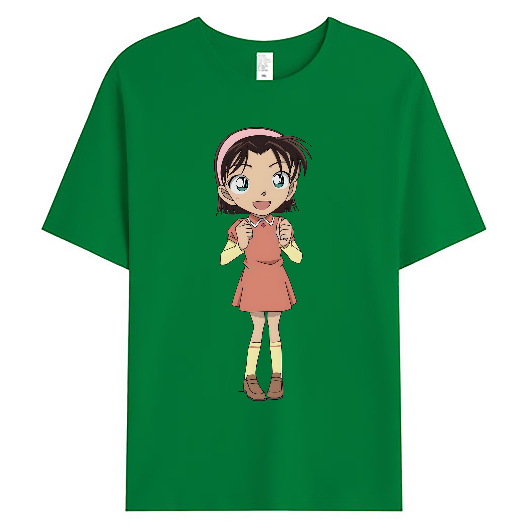 （画像用） 名探偵コナン 吉田 歩美 よしだ あゆみ Detective Conan my Yeager 綿100％ メンズ半袖Tシャツ｜肌触りやわらか＆通気性