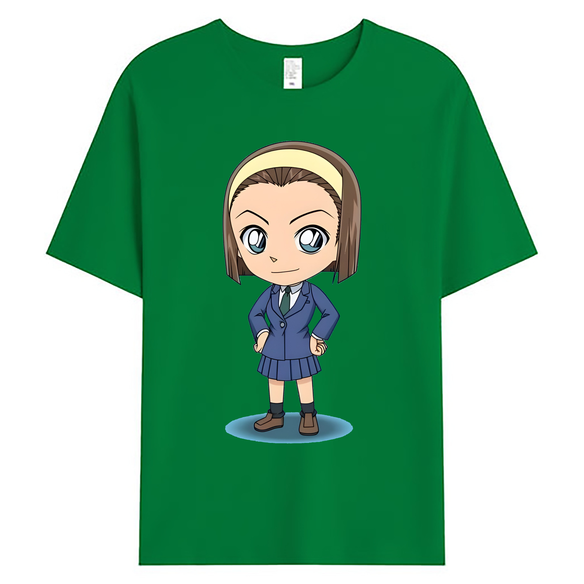 （画像用） 名探偵コナン 吉田 歩美 よしだ あゆみ Detective Conan my Yeager 綿100％ メンズ半袖Tシャツ｜肌触りやわらか＆通気性
