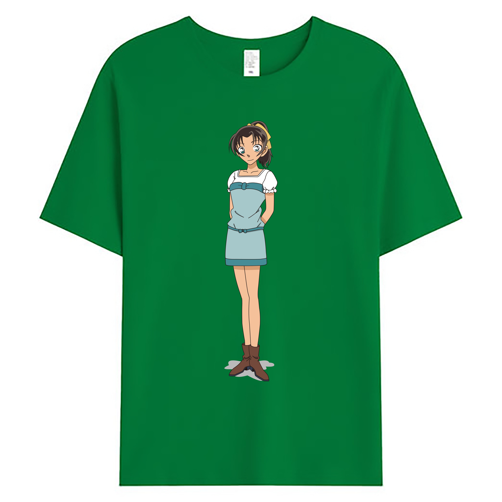 （画像用） 名探偵コナン Detective Conan 綿100％ メンズ半袖Tシャツ｜肌触りやわらか＆通気性