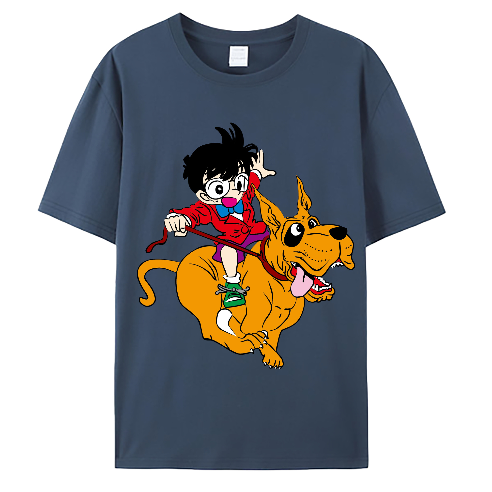 （画像用） 名探偵コナン 江戸川 コナン Detective Conan Conan Edogawa 綿100％ メンズ半袖Tシャツ｜肌触りやわらか＆通気性