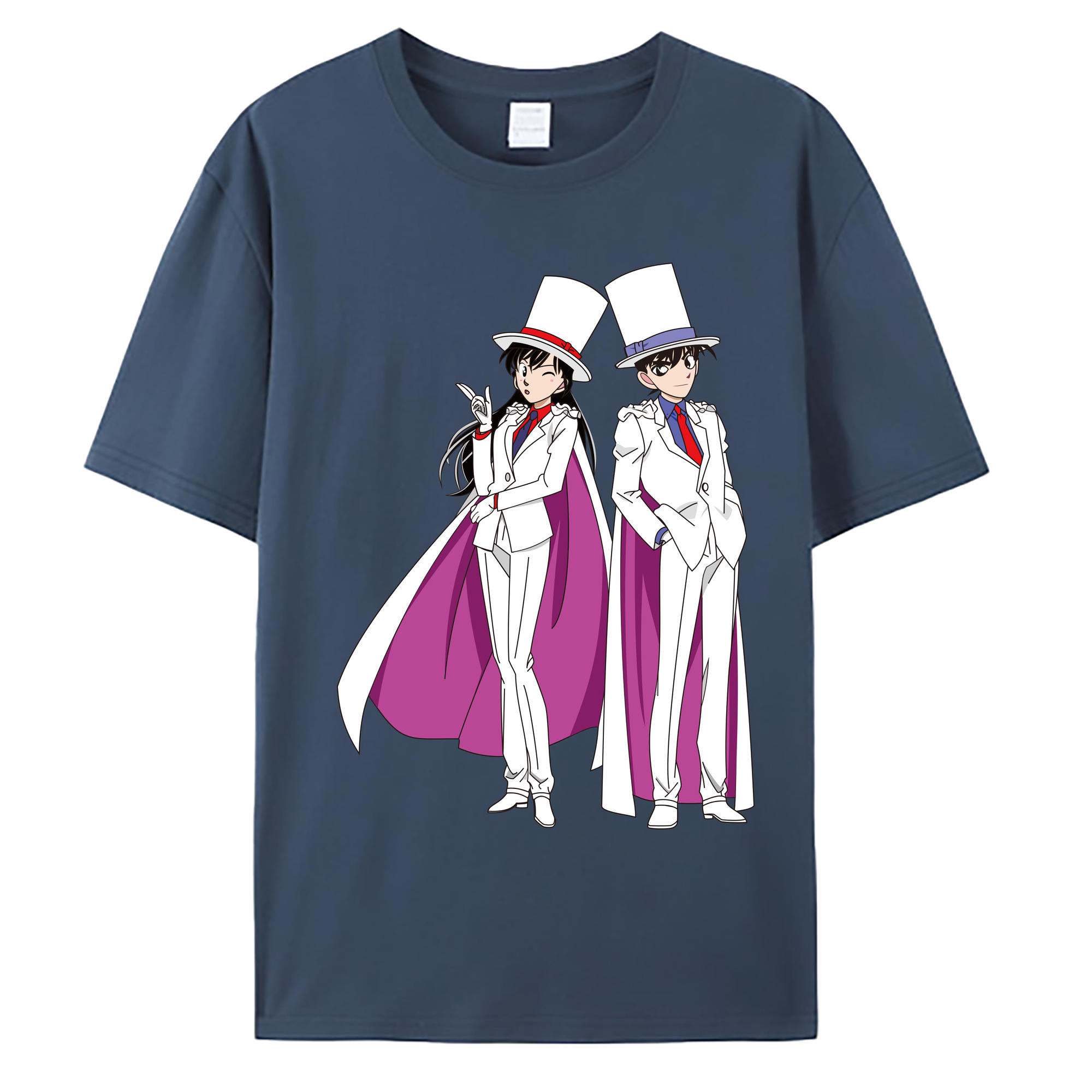 （画像用） 名探偵コナン くろば かいと Detective Conan Kuroba Kaito 綿100％ メンズ半袖Tシャツ｜肌触りやわらか＆通気性