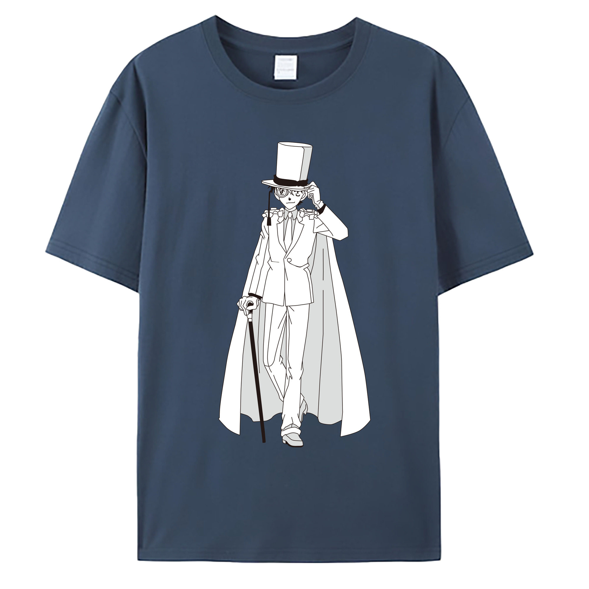 （画像用） 名探偵コナン くろば かいと Detective Conan Kuroba Kaito 綿100％ メンズ半袖Tシャツ｜肌触りやわらか＆通気性
