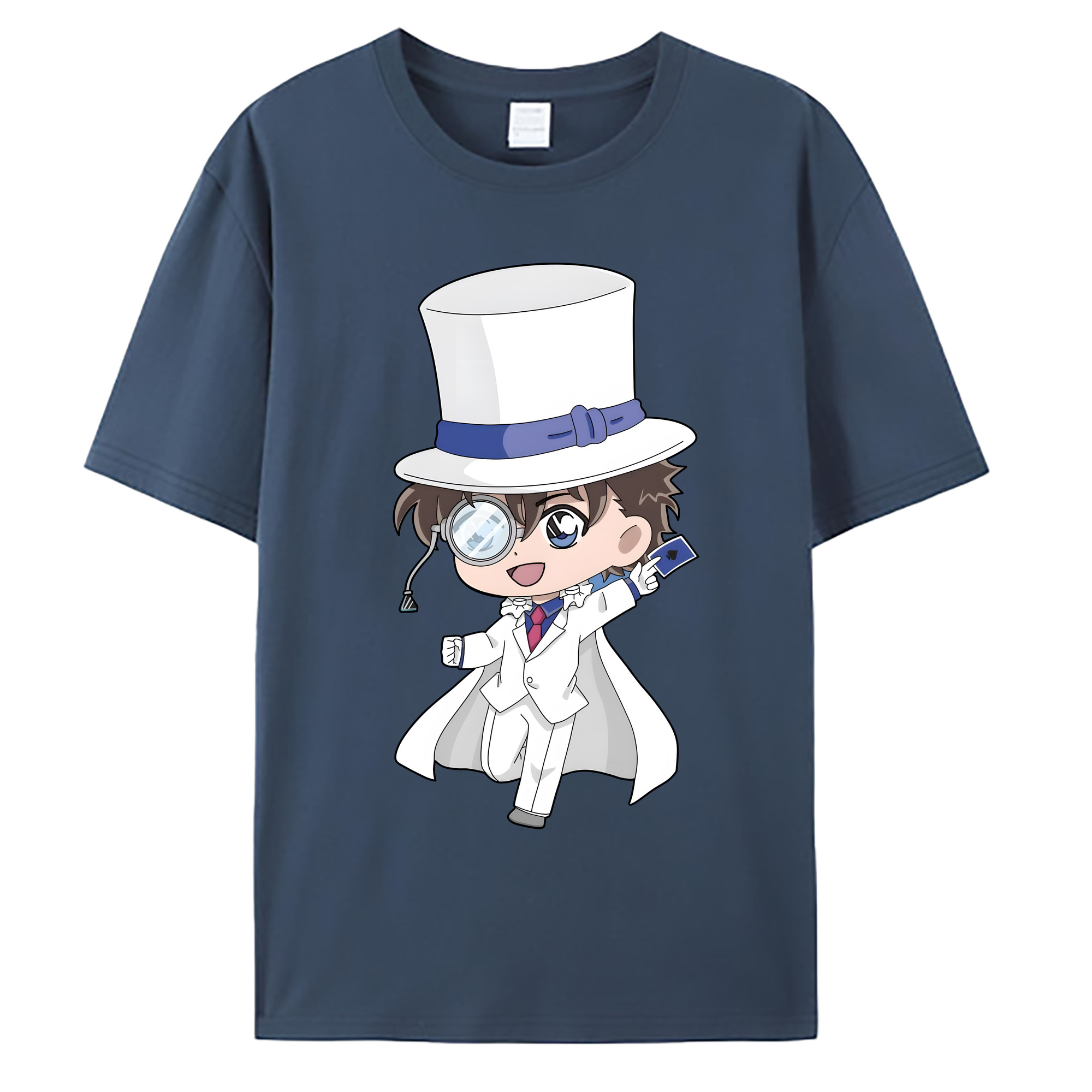 （画像用） 名探偵コナン くろば かいと Detective Conan Kuroba Kaito 綿100％ メンズ半袖Tシャツ｜肌触りやわらか＆通気性