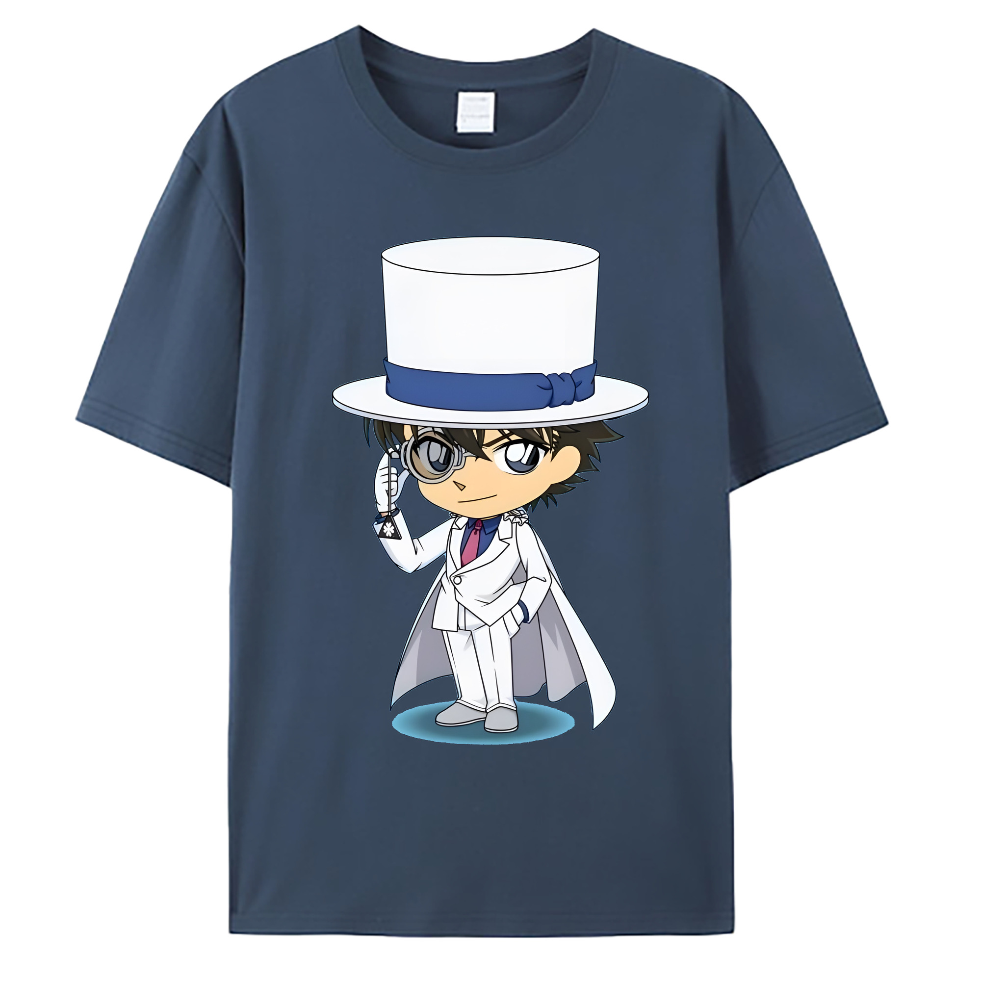 （画像用） 名探偵コナン くろば かいと Detective Conan Kuroba Kaito 綿100％ メンズ半袖Tシャツ｜肌触りやわらか＆通気性