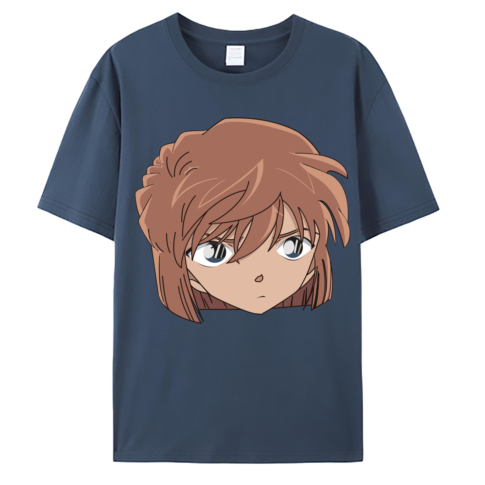 （画像用） 名探偵コナン 灰原 哀 はいばら あい Detective Conan Anita Hailey、Vi Graythorn Haibara Ai 綿100％ メンズ半袖Tシャツ｜肌触りやわらか＆通気性