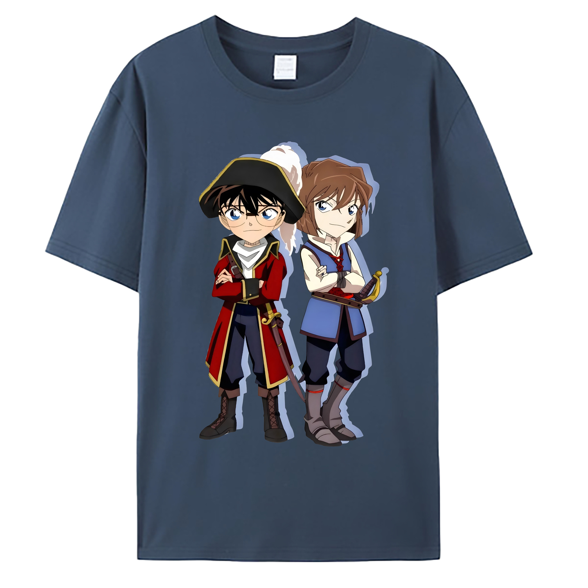 （画像用） 名探偵コナン 灰原 哀 はいばら あい Detective Conan Anita Hailey、Vi Graythorn Haibara Ai 綿100％ メンズ半袖Tシャツ｜肌触りやわらか＆通気性