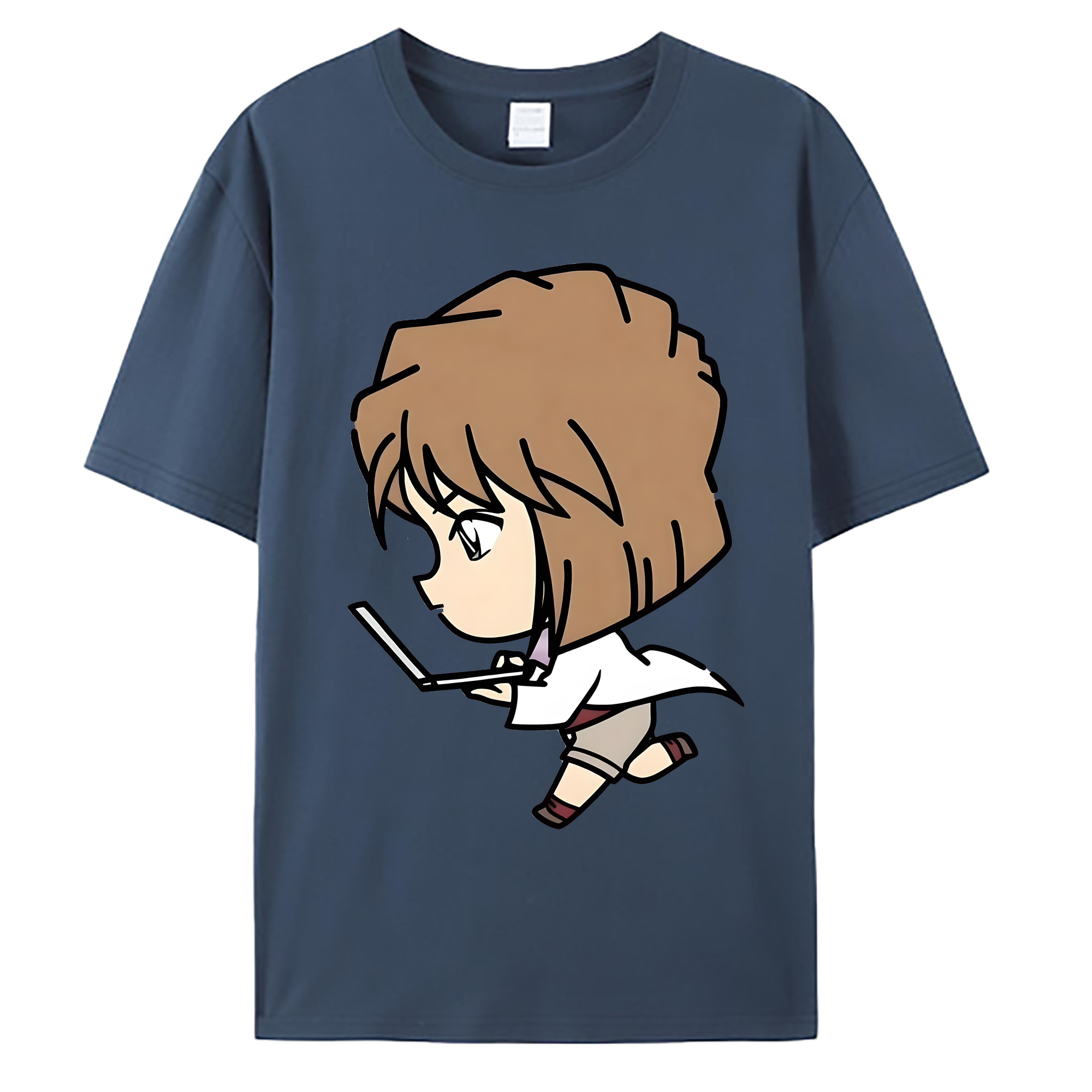 （画像用） 名探偵コナン 灰原 哀 はいばら あい Detective Conan Anita Hailey、Vi Graythorn Haibara Ai 綿100％ メンズ半袖Tシャツ｜肌触りやわらか＆通気性