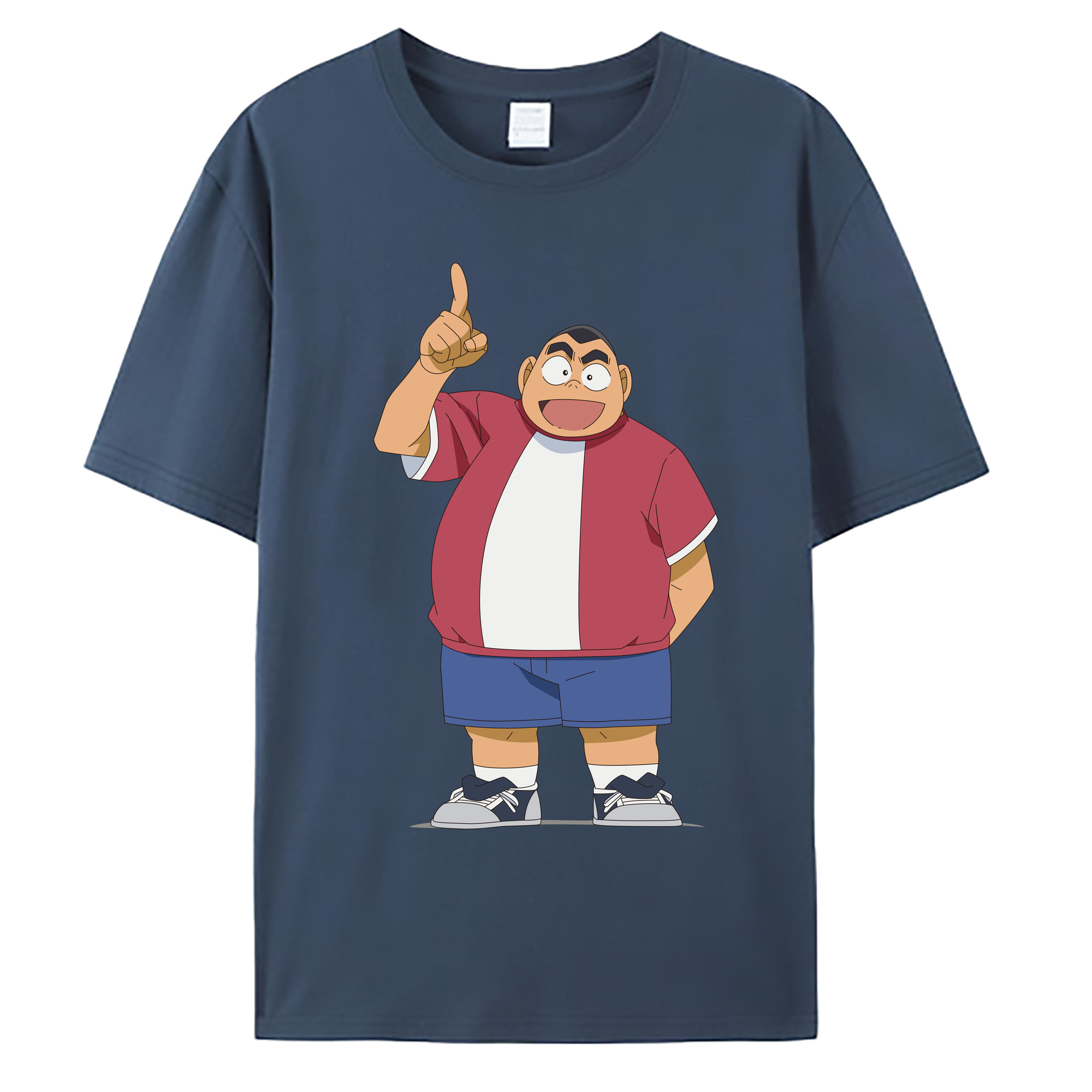 （画像用） 名探偵コナン 小嶋 元太 こじま げんた Detective Conan Kojima Genta 綿100％ メンズ半袖Tシャツ｜肌触りやわらか＆通気性