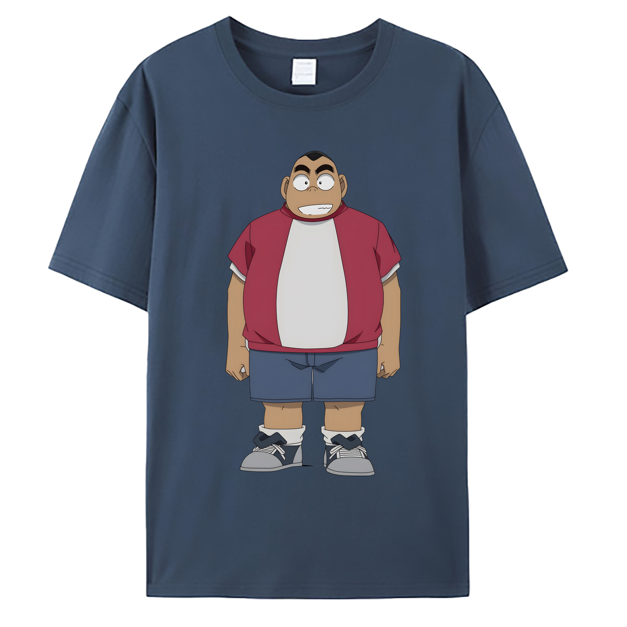 （画像用） 名探偵コナン 小嶋 元太 こじま げんた Detective Conan Kojima Genta 綿100％ メンズ半袖Tシャツ｜肌触りやわらか＆通気性