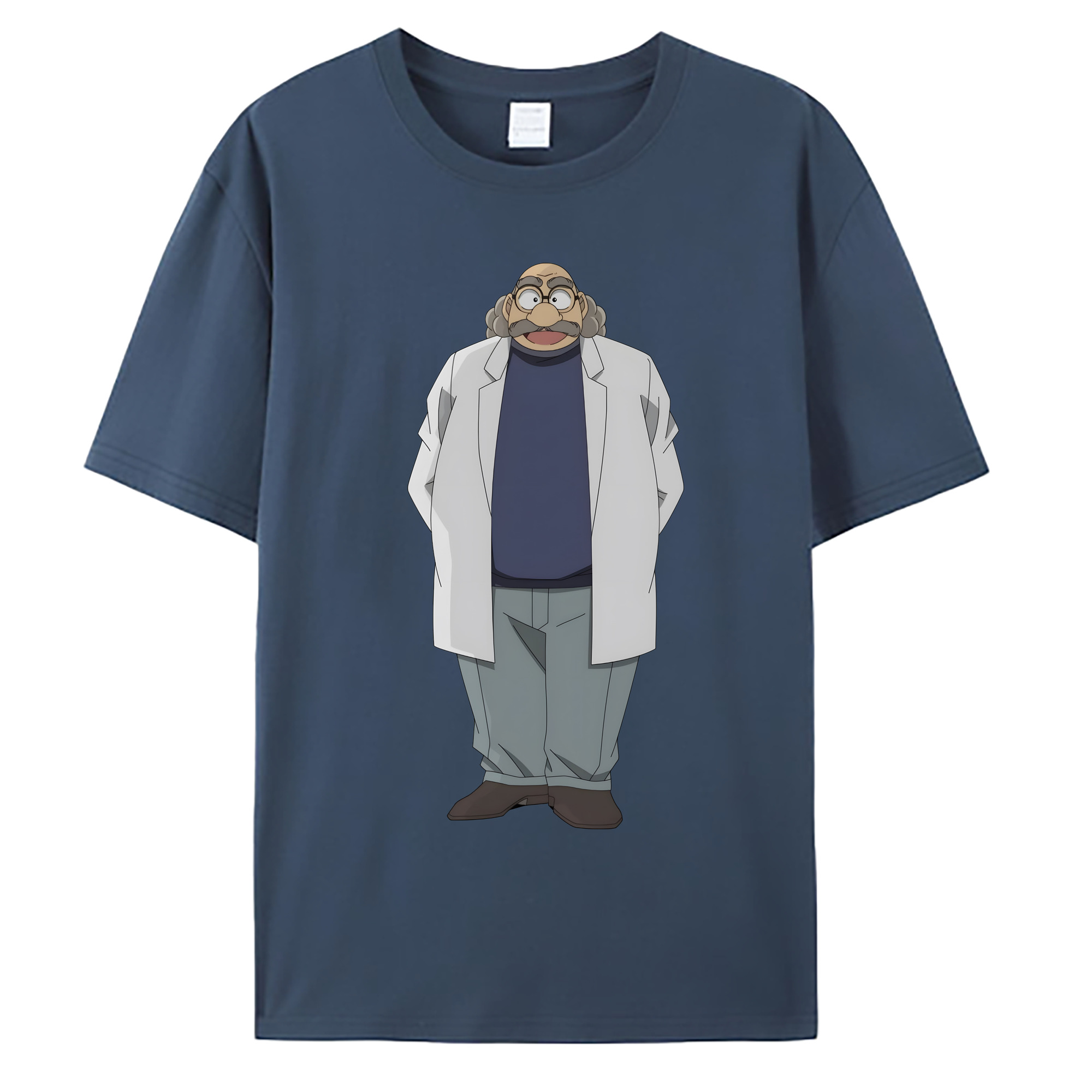 （画像用） 名探偵コナン あがさ ひろし Detective Conan Agasa Hiroshi 綿100％ メンズ半袖Tシャツ｜肌触りやわらか＆通気性