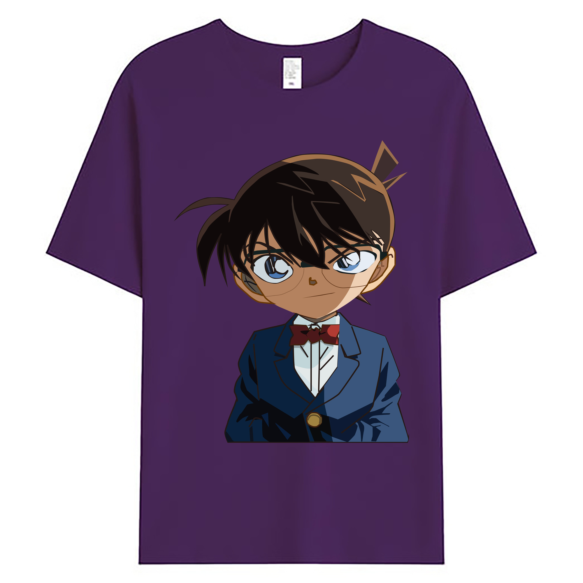 （画像用） 名探偵コナン 江戸川 コナン Detective Conan Conan Edogawa 綿100％ メンズ半袖Tシャツ｜肌触りやわらか＆通気性