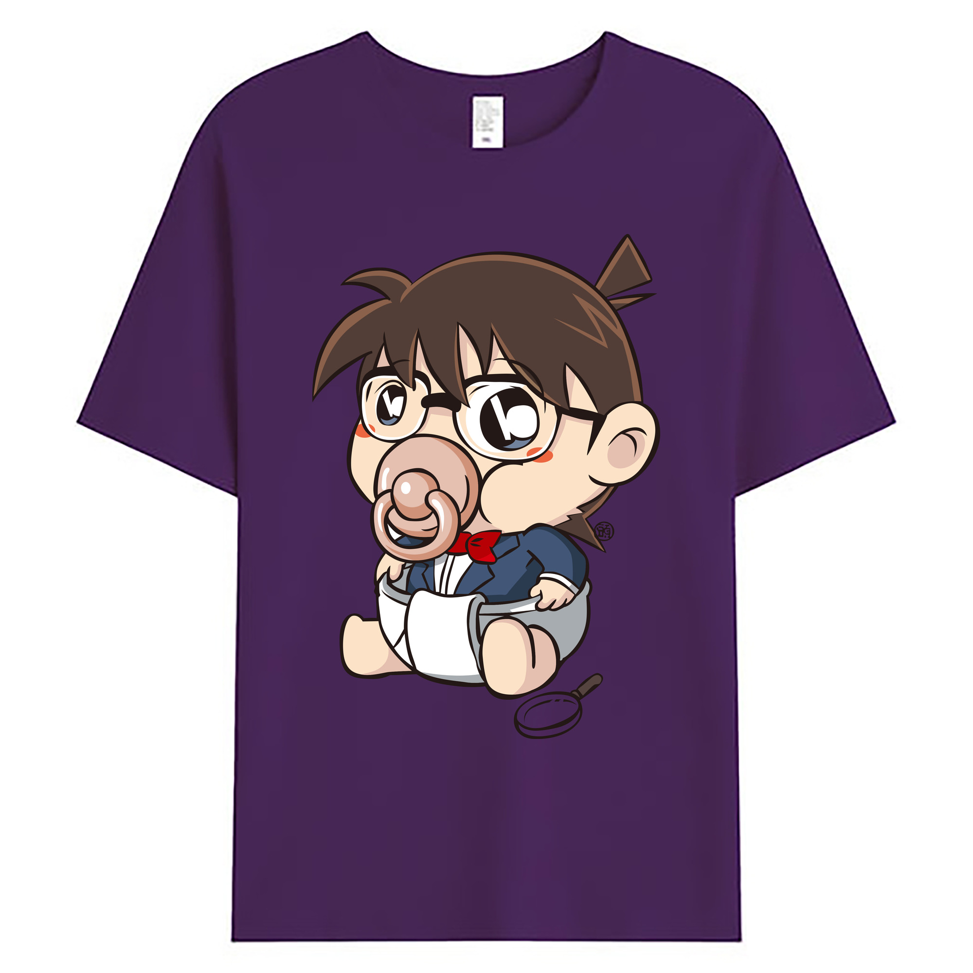 （画像用） 名探偵コナン 江戸川 コナン Detective Conan Conan Edogawa 綿100％ メンズ半袖Tシャツ｜肌触りやわらか＆通気性