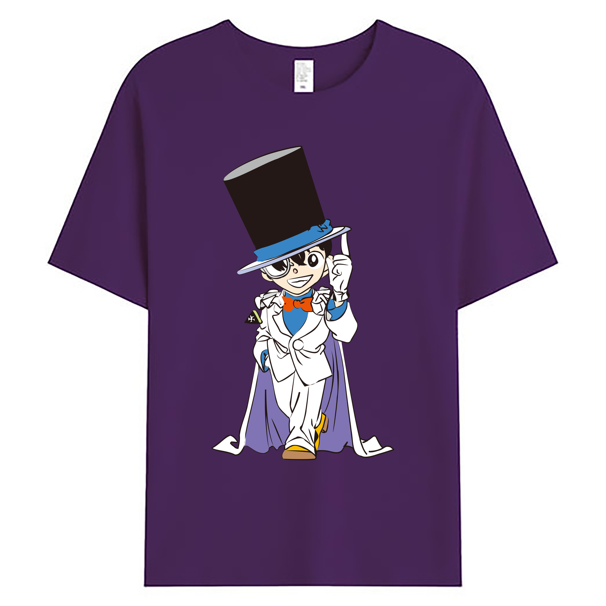 （画像用） 名探偵コナン 江戸川 コナン Detective Conan Conan Edogawa 綿100％ メンズ半袖Tシャツ｜肌触りやわらか＆通気性