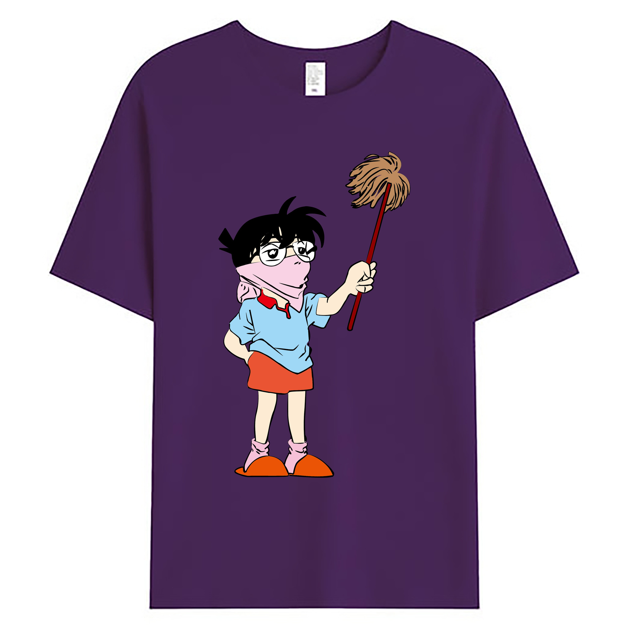 （画像用） 名探偵コナン 江戸川 コナン Detective Conan Conan Edogawa 綿100％ メンズ半袖Tシャツ｜肌触りやわらか＆通気性