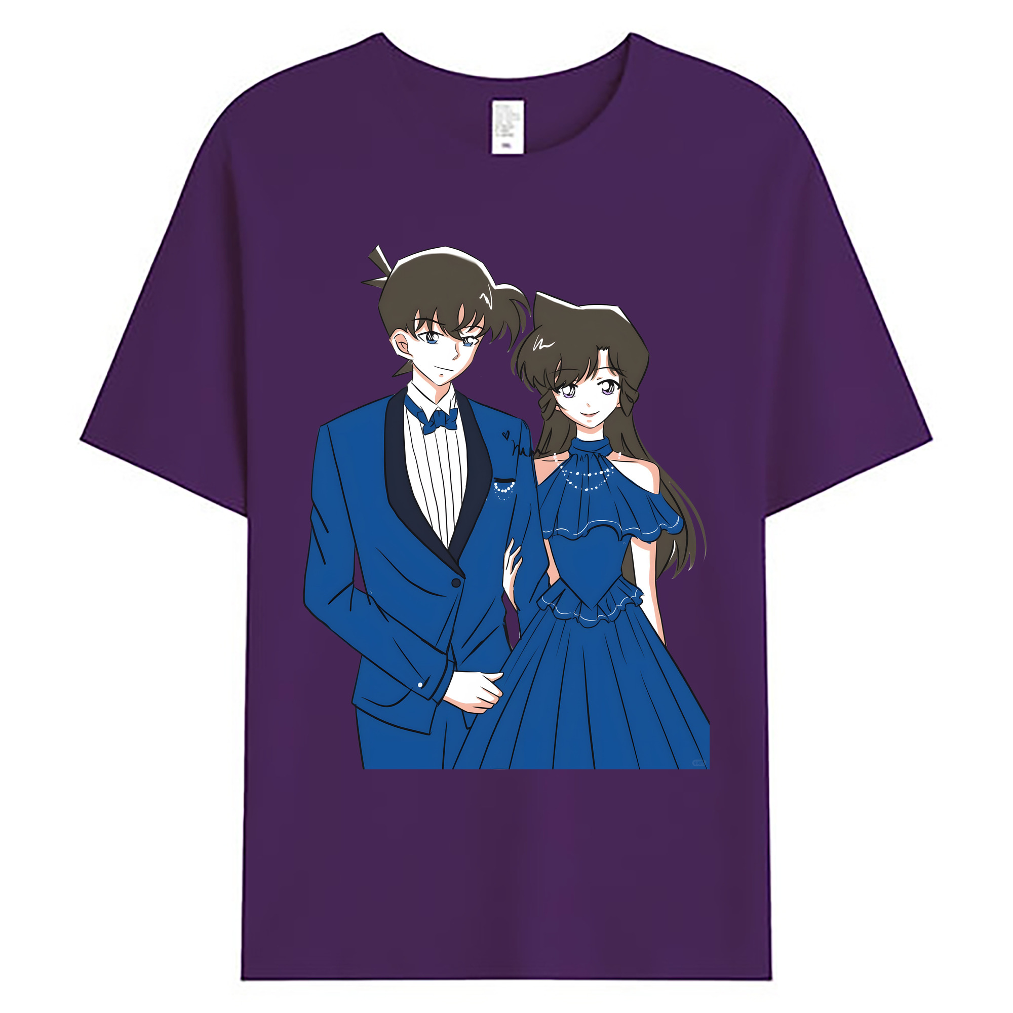 （画像用） 名探偵コナン 江戸川 コナン Detective Conan Conan Edogawa 綿100％ メンズ半袖Tシャツ｜肌触りやわらか＆通気性