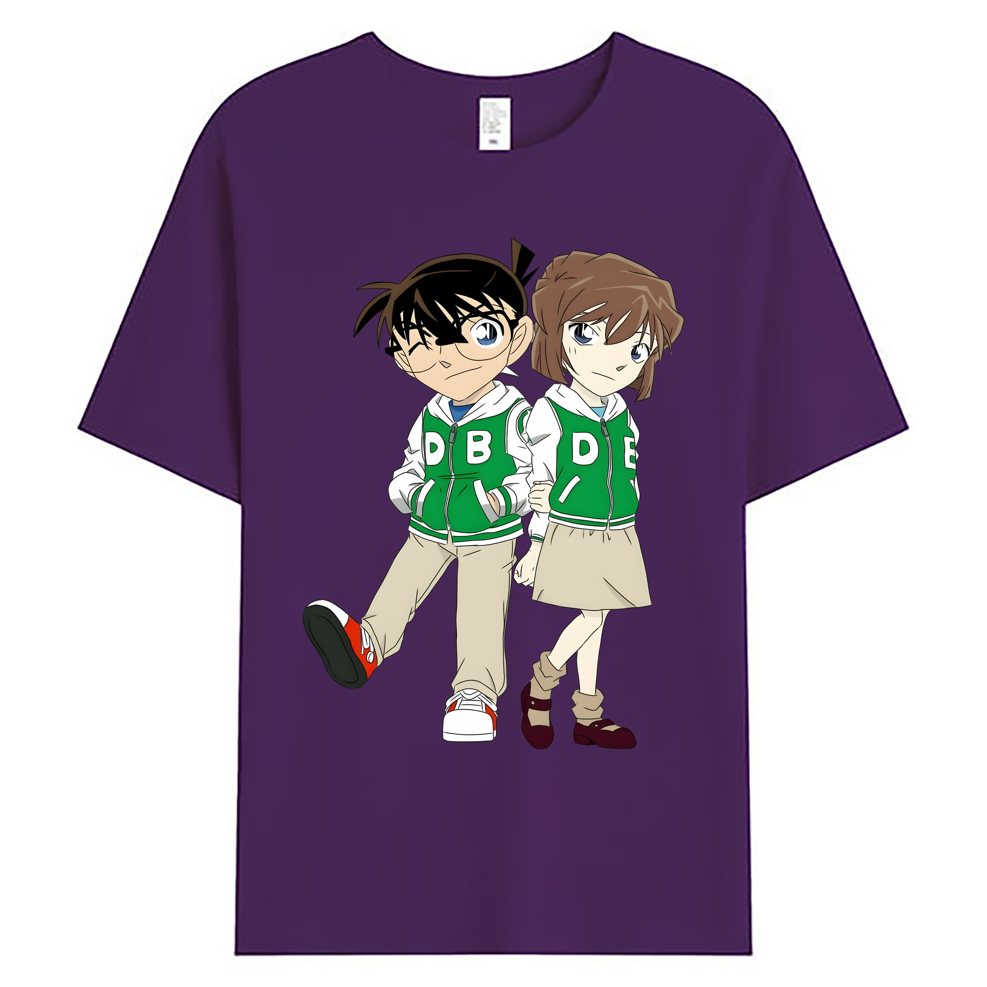 （画像用） 名探偵コナン 江戸川 コナン Detective Conan Conan Edogawa 綿100％ メンズ半袖Tシャツ｜肌触りやわらか＆通気性