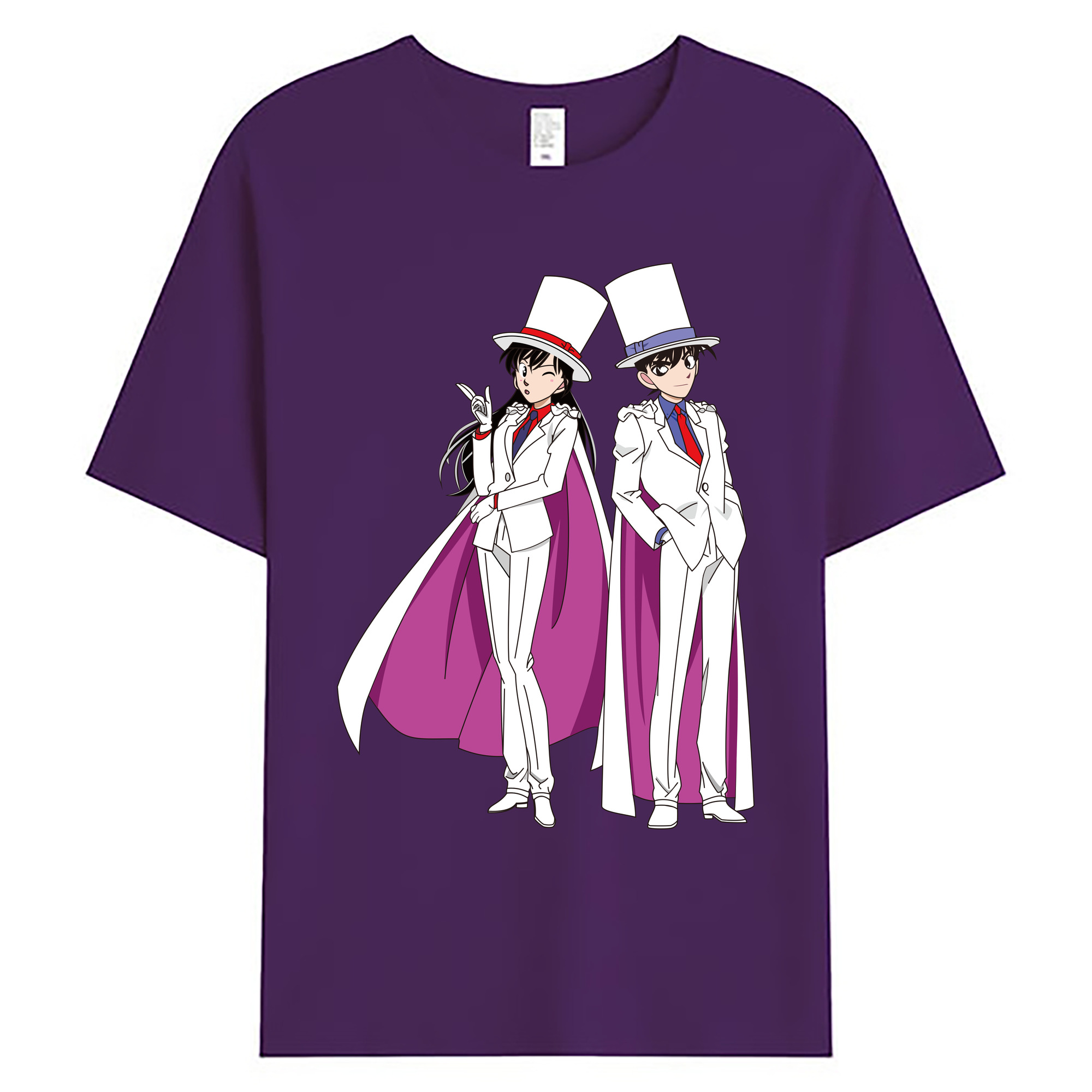 （画像用） 名探偵コナン くろば かいと Detective Conan Kuroba Kaito 綿100％ メンズ半袖Tシャツ｜肌触りやわらか＆通気性