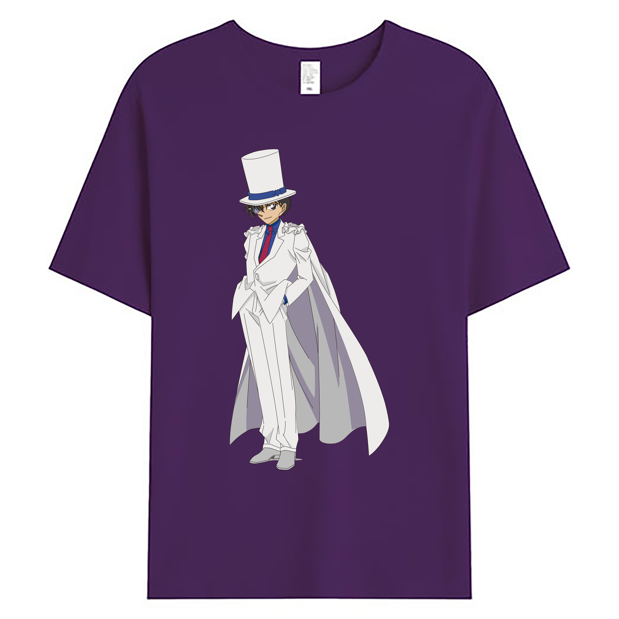 （画像用） 名探偵コナン くろば かいと Detective Conan Kuroba Kaito 綿100％ メンズ半袖Tシャツ｜肌触りやわらか＆通気性