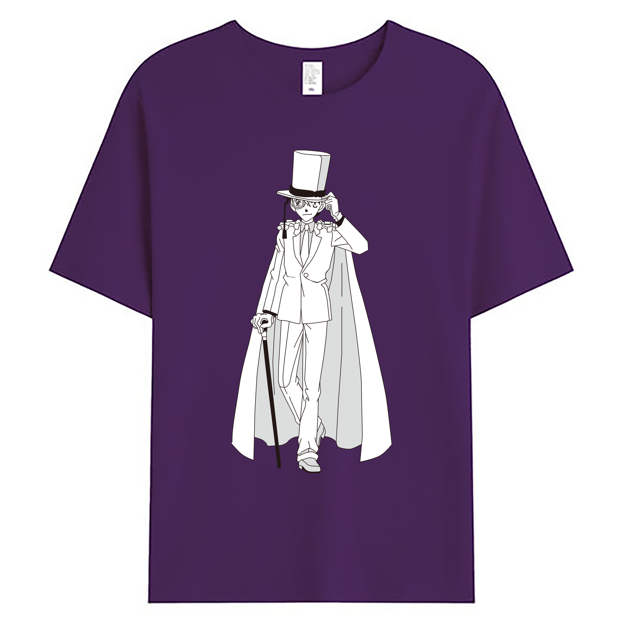 （画像用） 名探偵コナン くろば かいと Detective Conan Kuroba Kaito 綿100％ メンズ半袖Tシャツ｜肌触りやわらか＆通気性