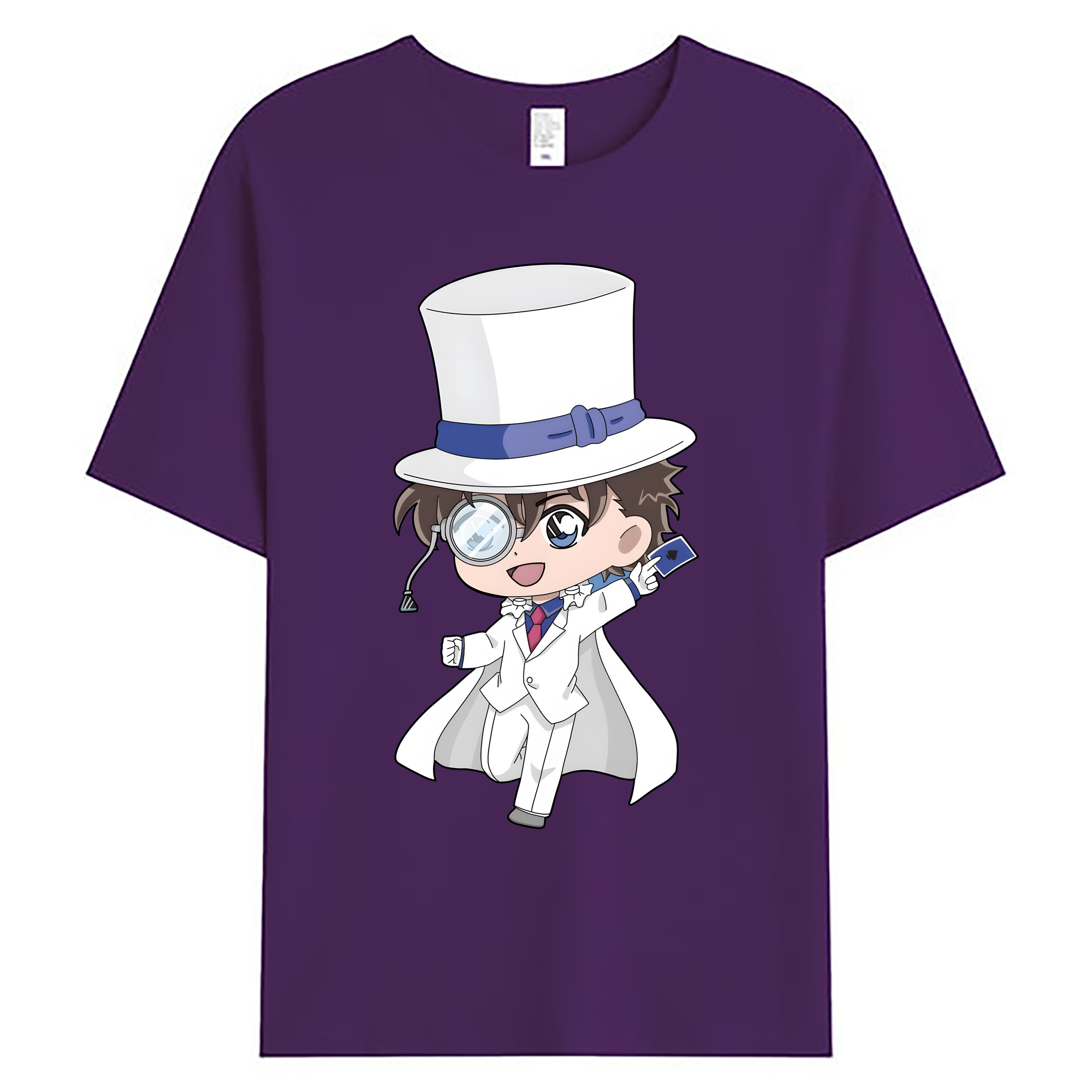 （画像用） 名探偵コナン くろば かいと Detective Conan Kuroba Kaito 綿100％ メンズ半袖Tシャツ｜肌触りやわらか＆通気性