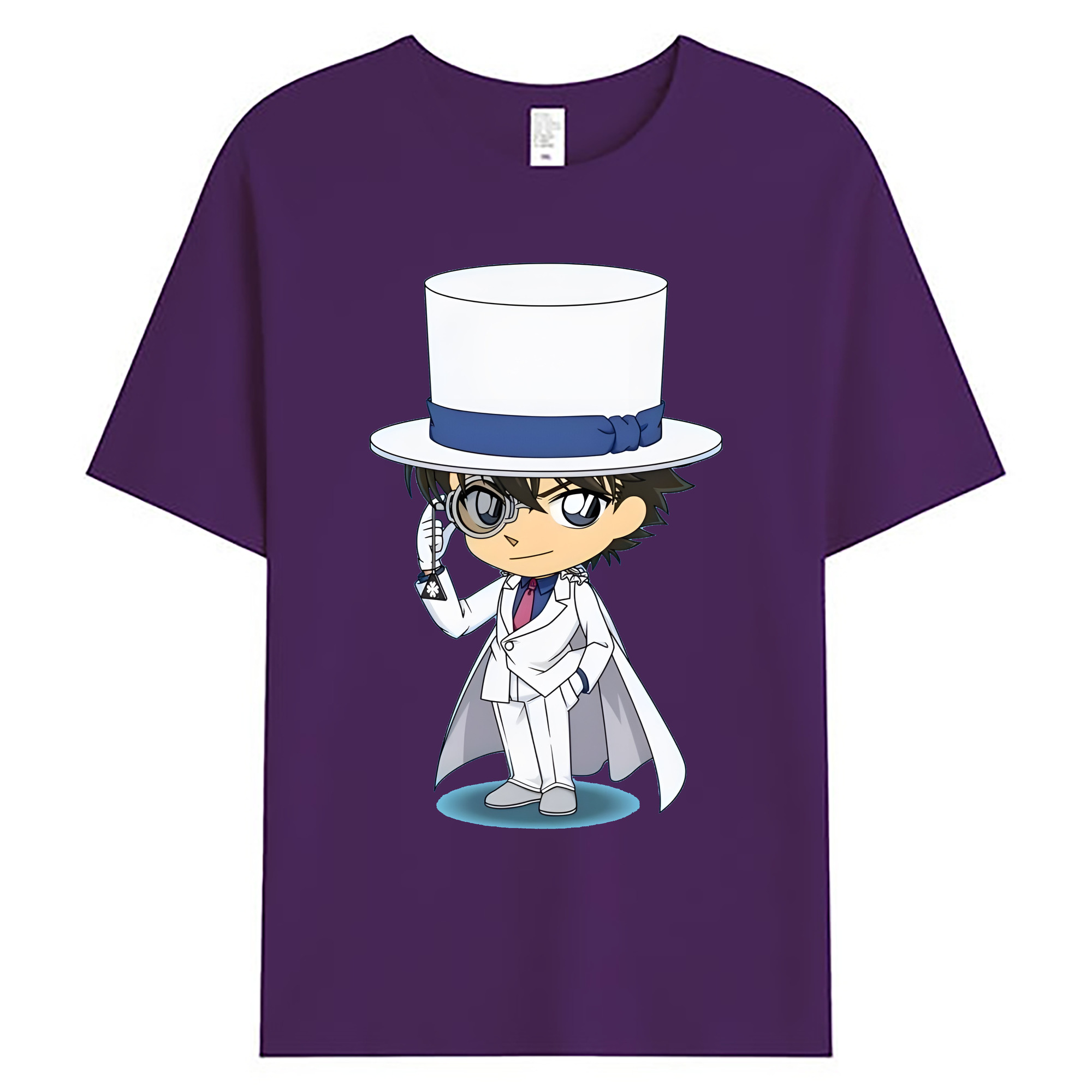 （画像用） 名探偵コナン くろば かいと Detective Conan Kuroba Kaito 綿100％ メンズ半袖Tシャツ｜肌触りやわらか＆通気性